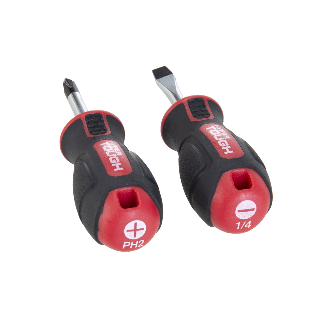 Hyper Tough 2 Piece Mini Long-Nose and Diagonal Pliers Set