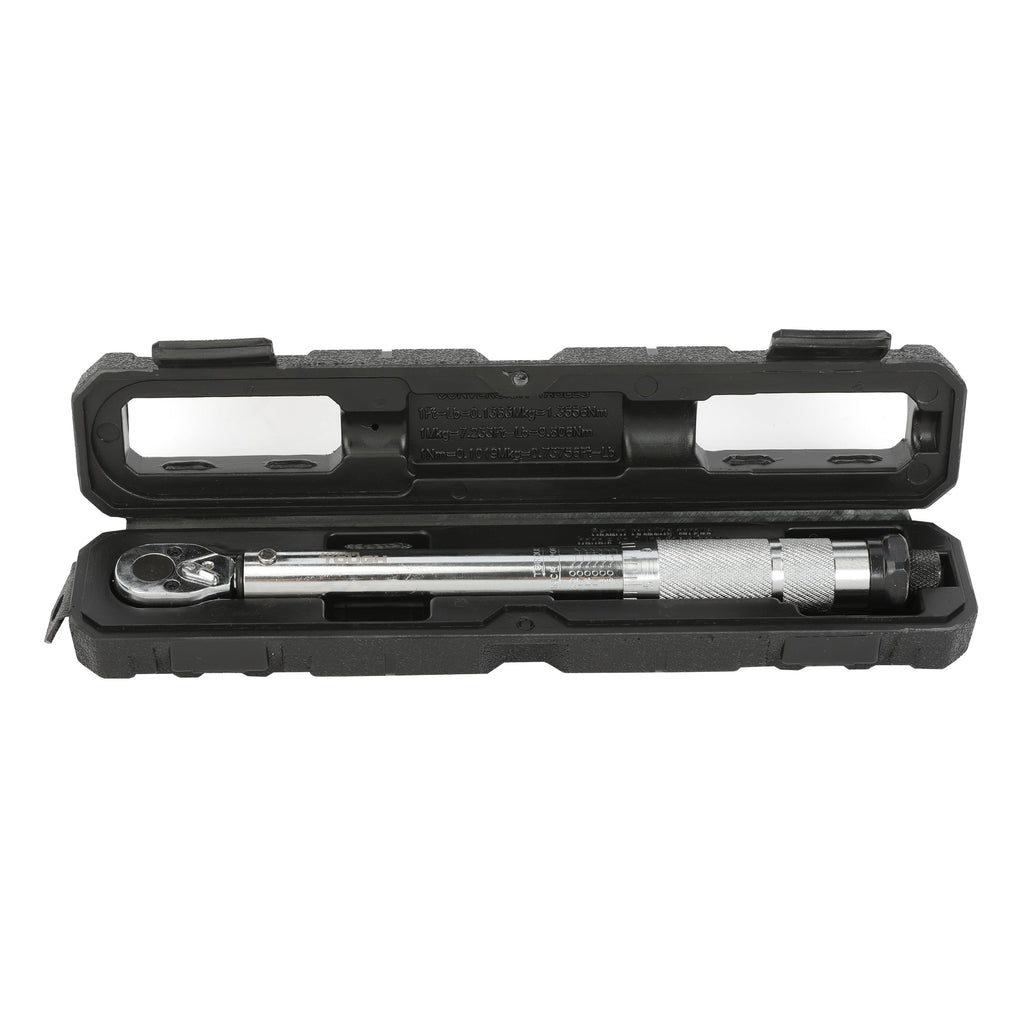 Hyper Tough 1/4-inch Drive Torque Wrench with Storage Case, 35-200 in-lbs