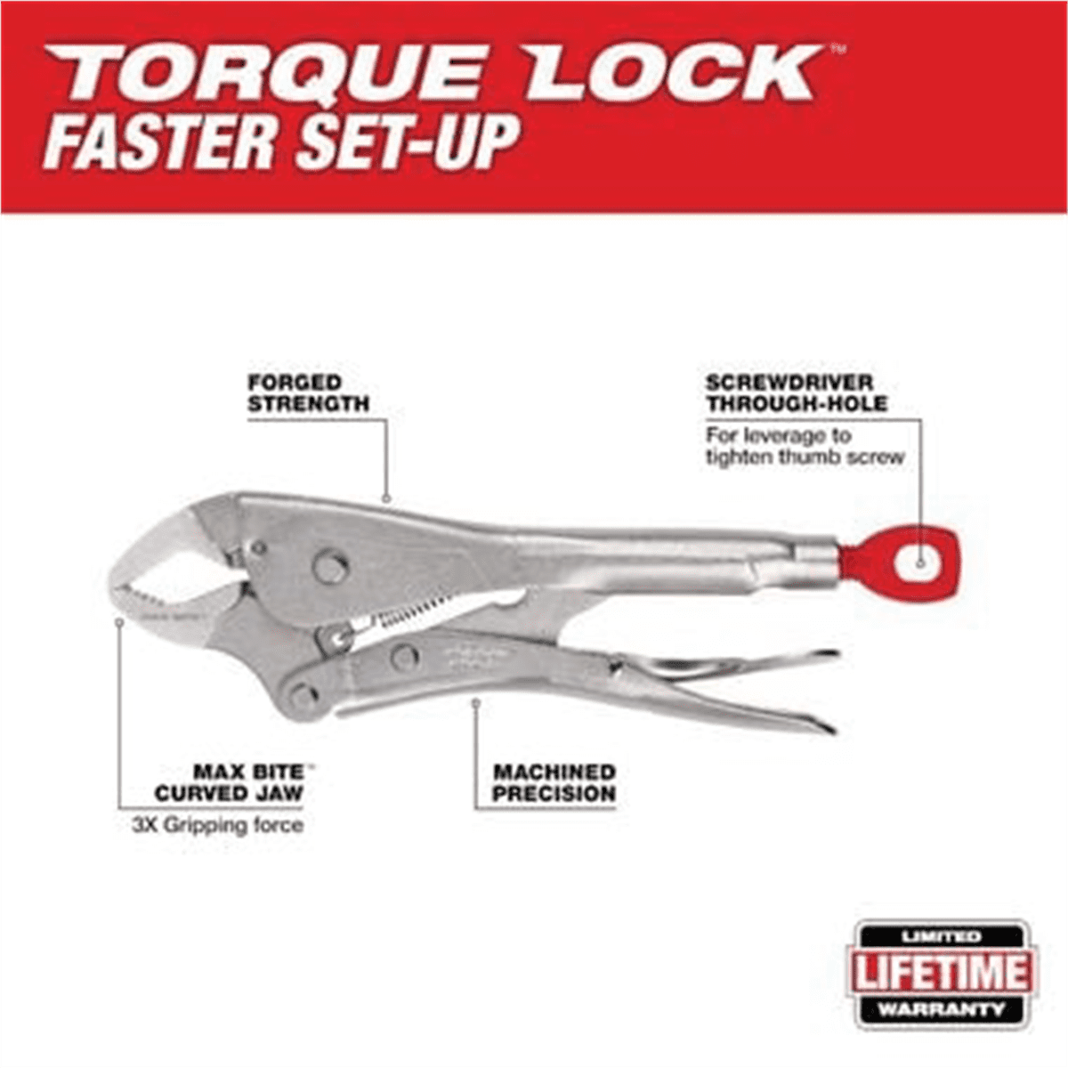 Milwaukee 48-22-3695 5Pc TORQUE LOCK Locking Pliers Kit