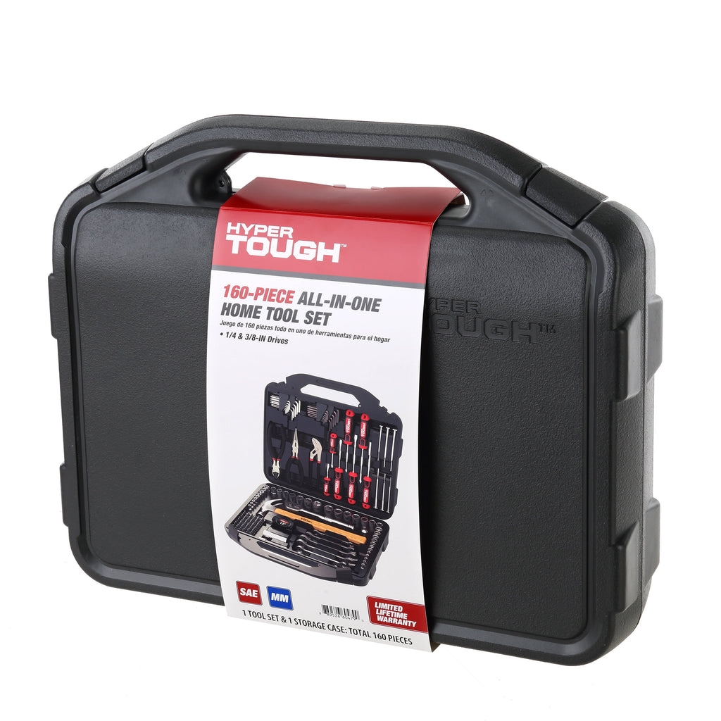 Hyper Tough 160 Piece Home Tool Set with Molded Case