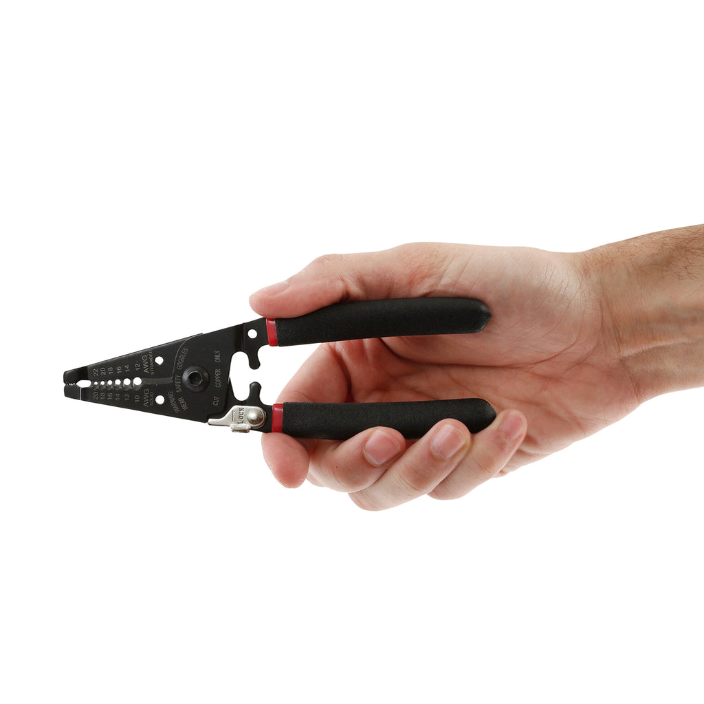 Hyper Tough New 6-inch Wire Stripper with Non-Slip Grips, 7504