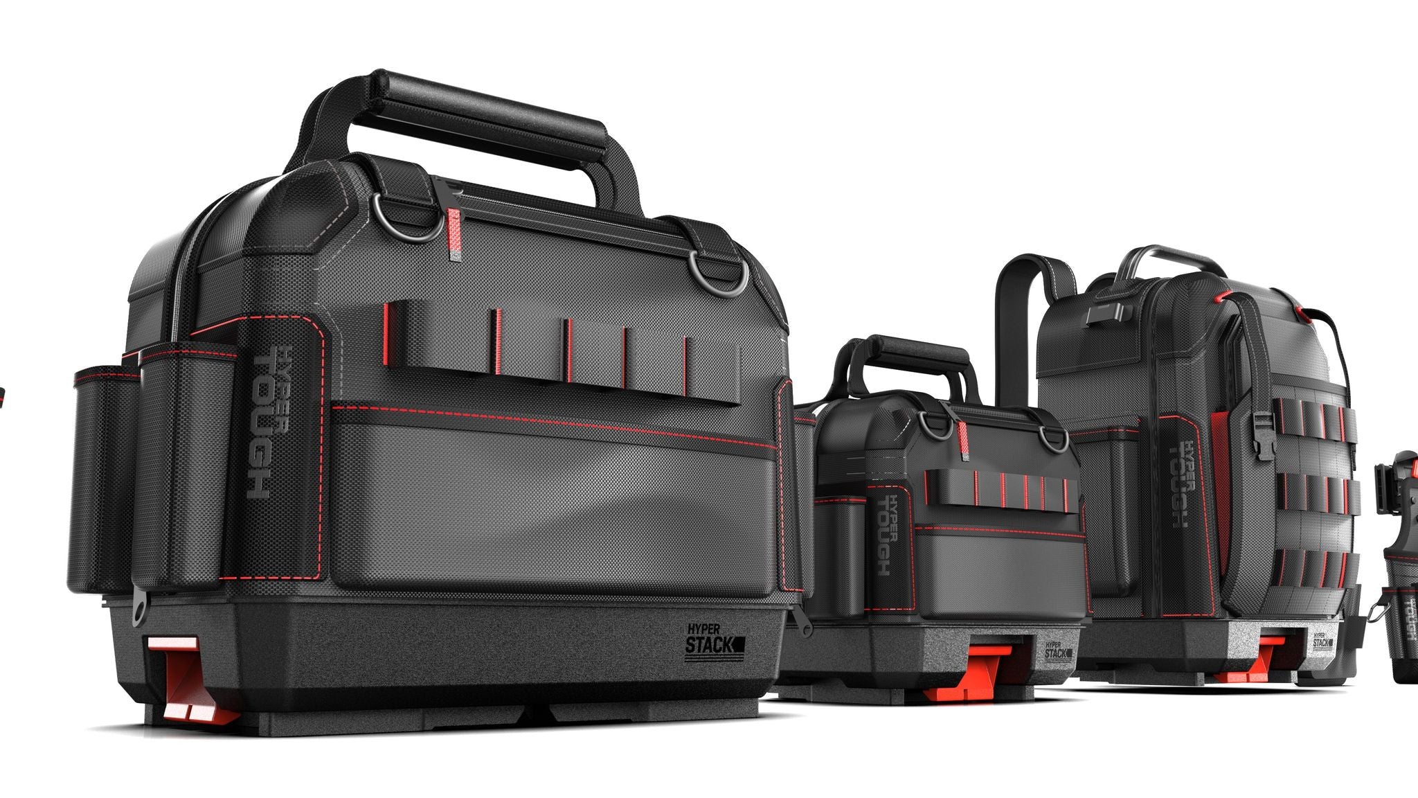 Hyper Tough Hyper Stack Full Size Tool Bag – Heavy-Duty, Stackable Storage Organizer with Reinforced Handles
