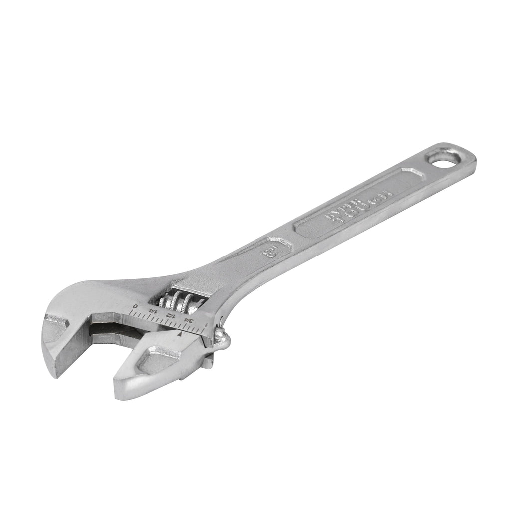 Hyper Tough 8-inch Adjustable Wrench, 1-1/4-inch Jaw Capacity
