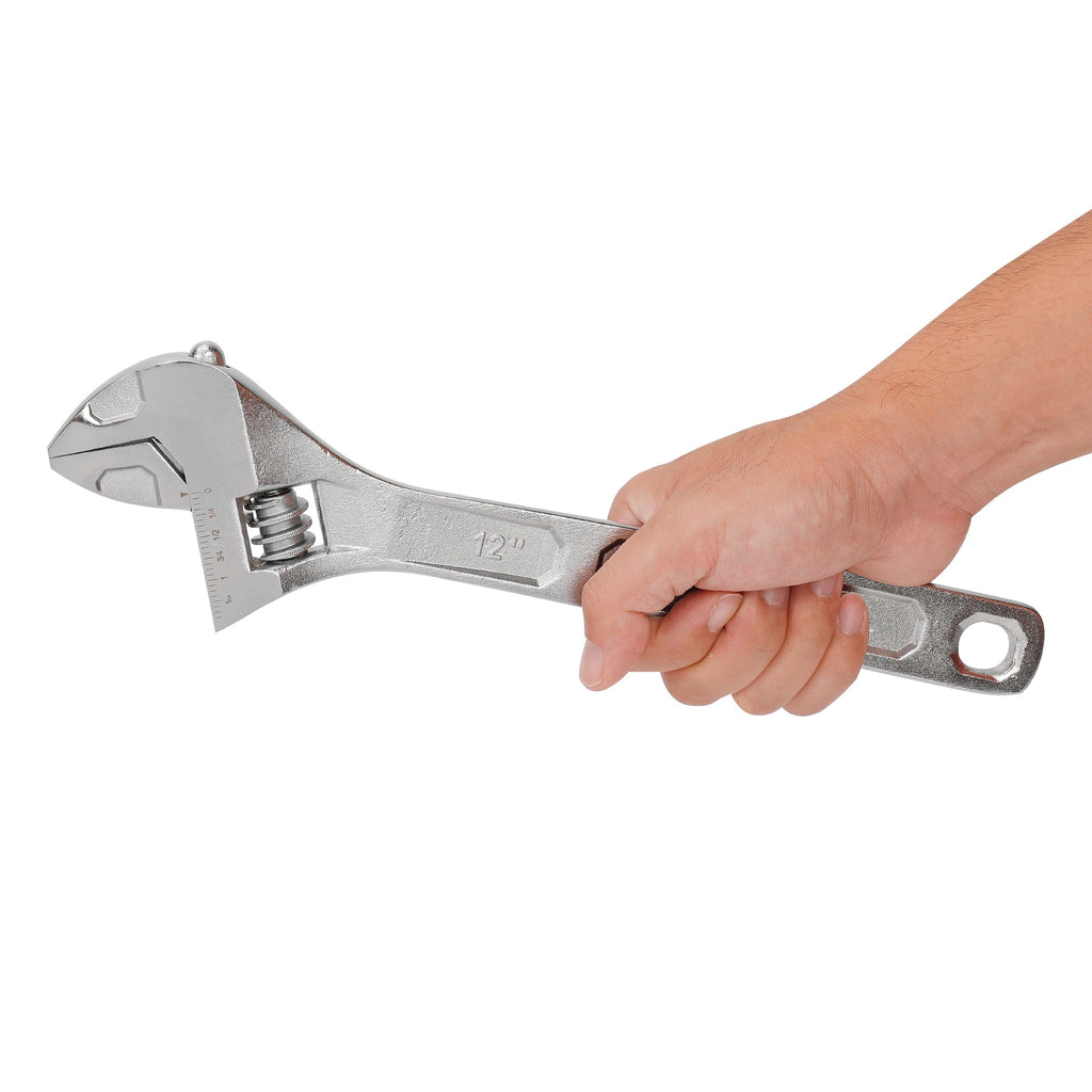 Hyper Tough 12-inch Adjustable Wrench, 1-3/4-inch Jaw Capacity
