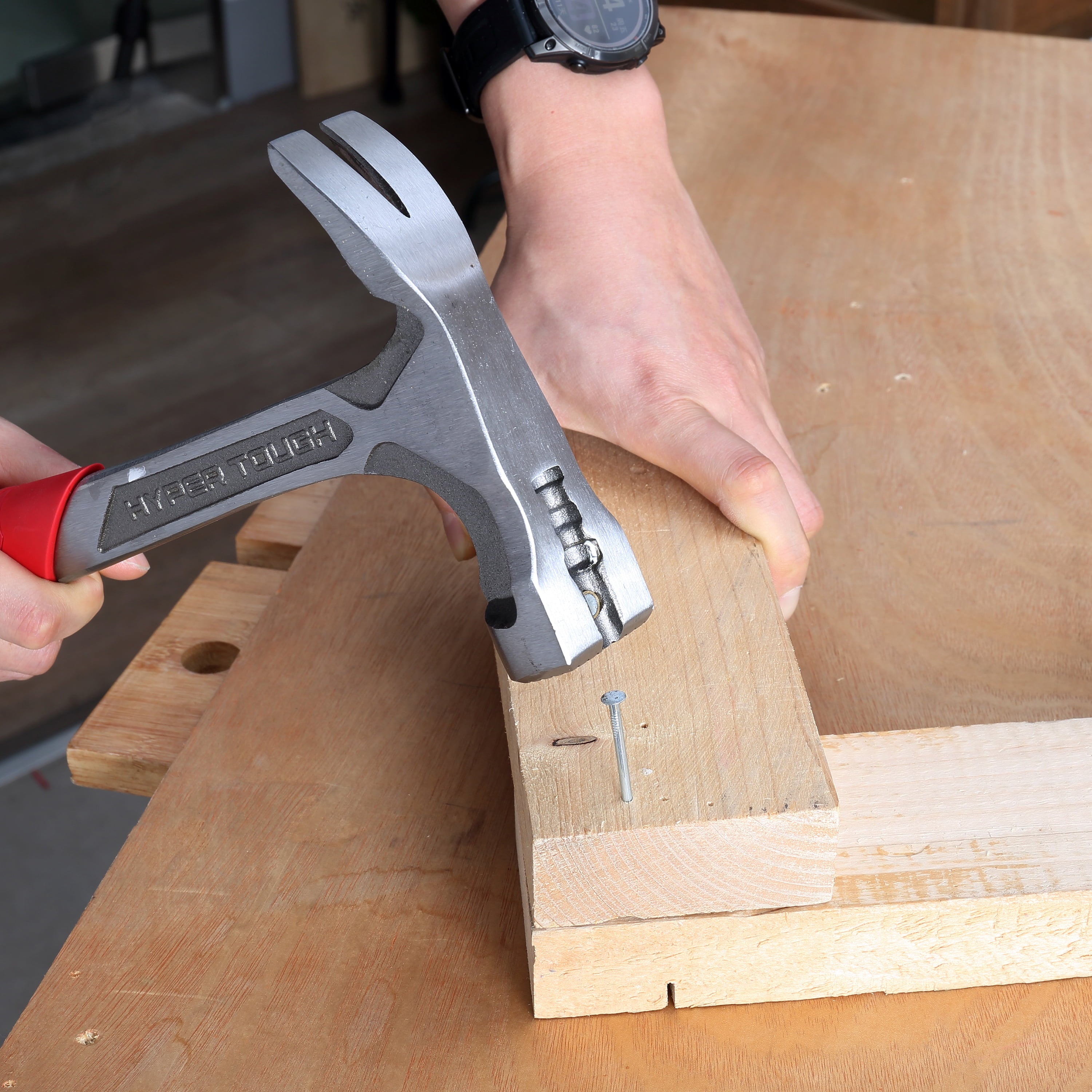 Hyper Tough 22 oz Steel Rip Hammer with Ergonomic Handle
