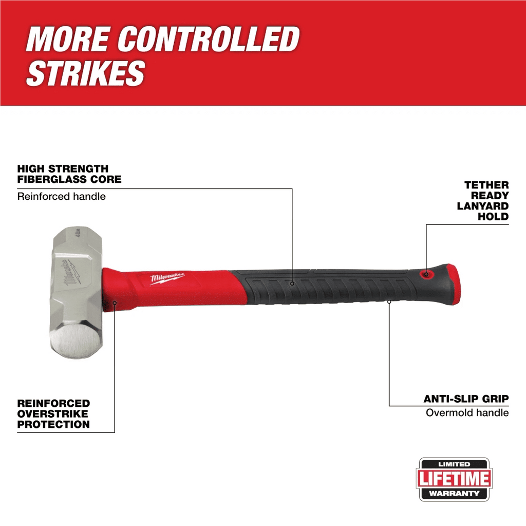 Milwaukee Tool 4lb Fiberglass Engineer Hammer