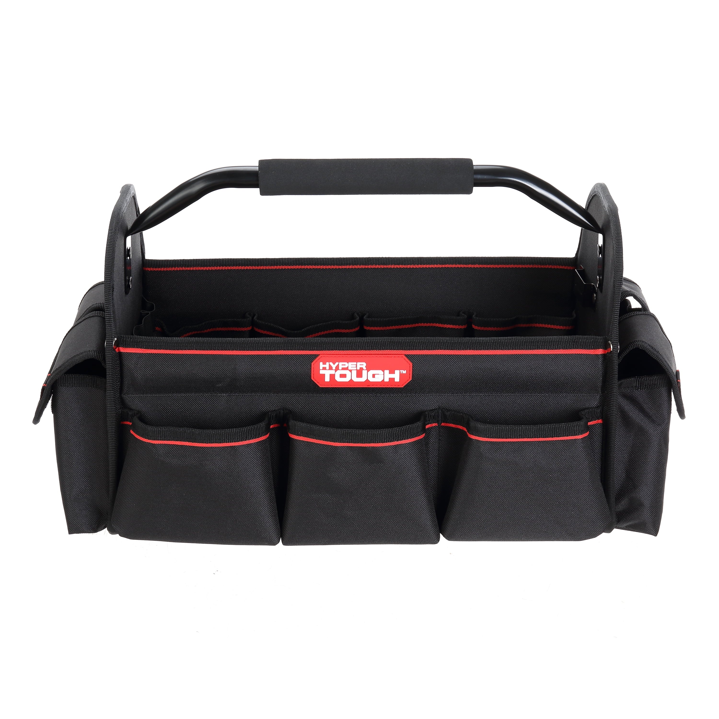 Hyper Tough 16-inch Open Top Tote with Soft Grip Handle