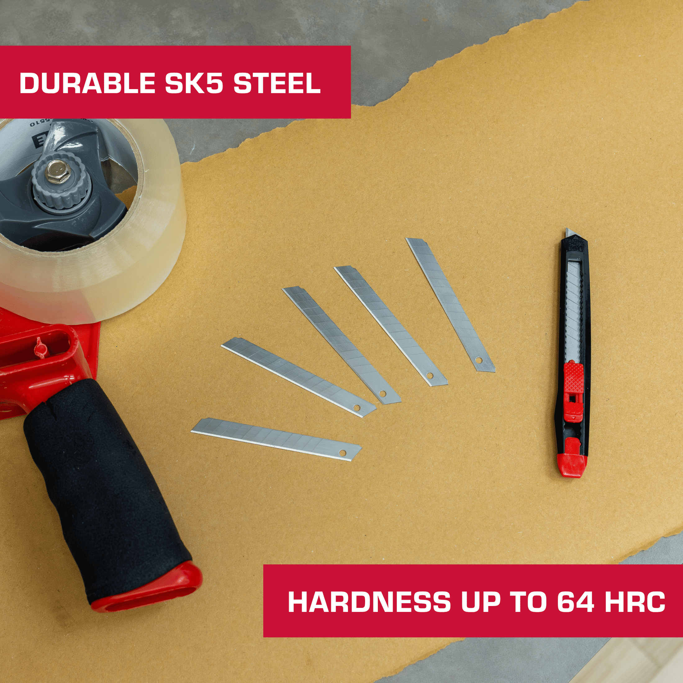 Hyper Tough 9 mm Snap-Off Blades, 5 Pack