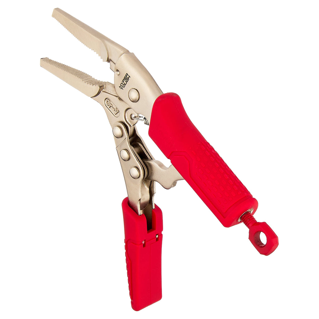 Hyper Tough 6-inch Long-Nose Locking Pliers with Triggerless Release
