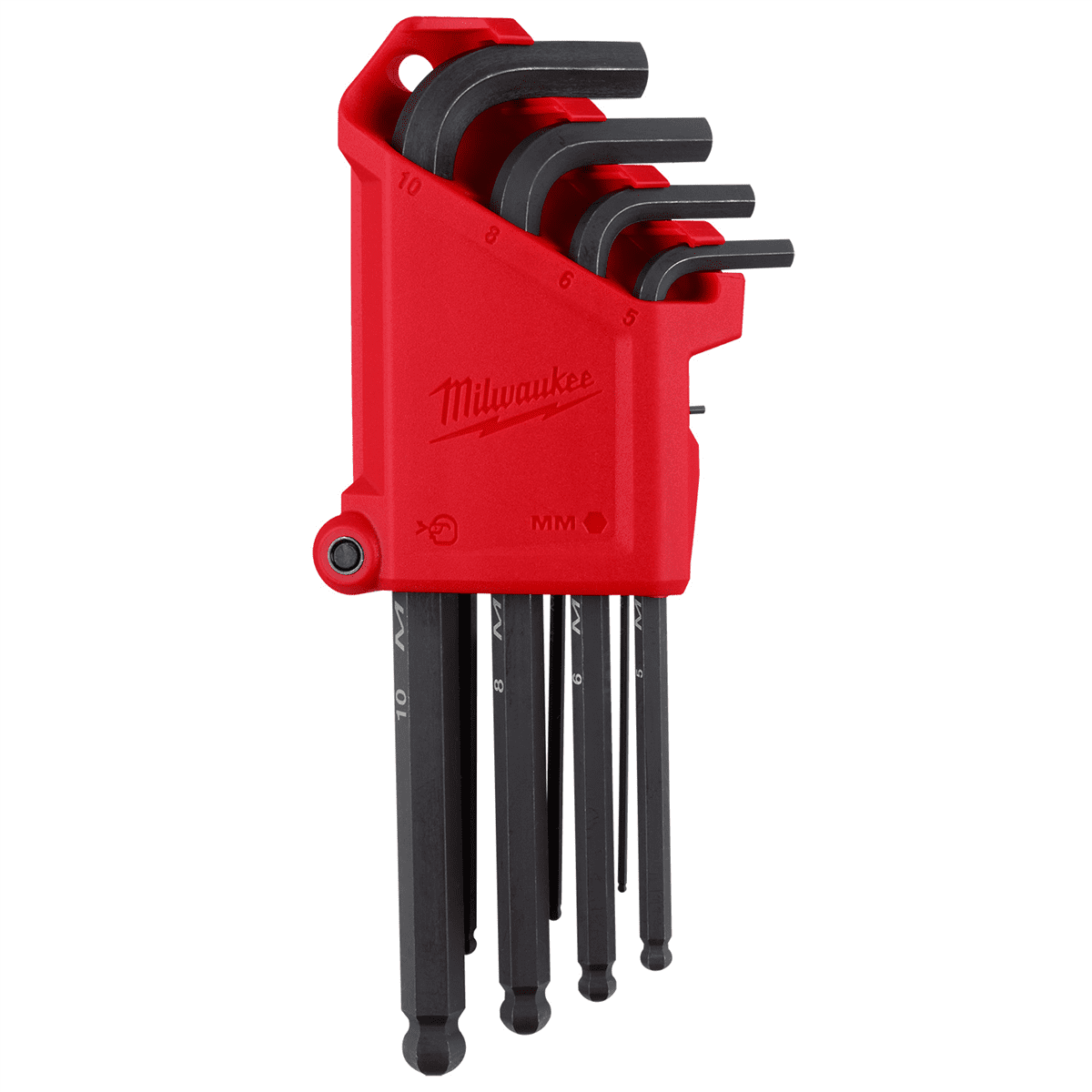 Milwaukee Tool 9-Key Ball End L-Style Hex Key Set - Metric