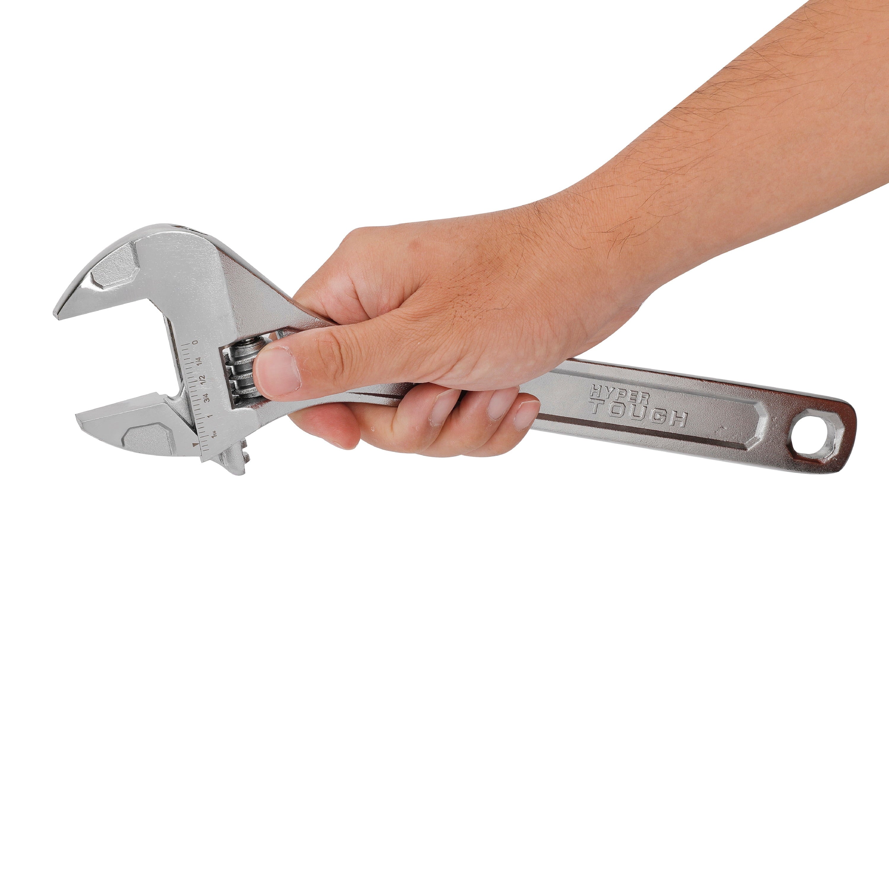 Hyper Tough 12-inch Adjustable Wrench, 1-3/4-inch Jaw Capacity