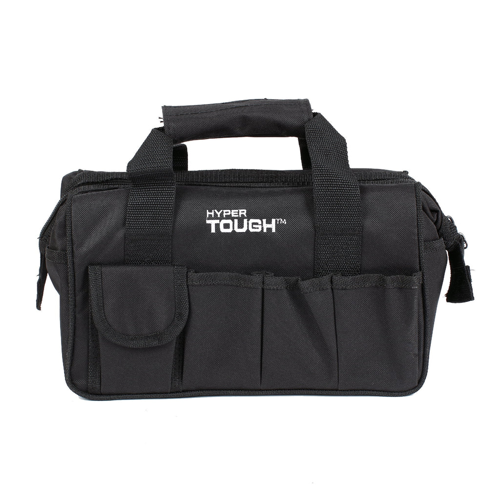 Hyper Tough 89-Piece Black Household Tool Set with 12-Pocket Tool Bag