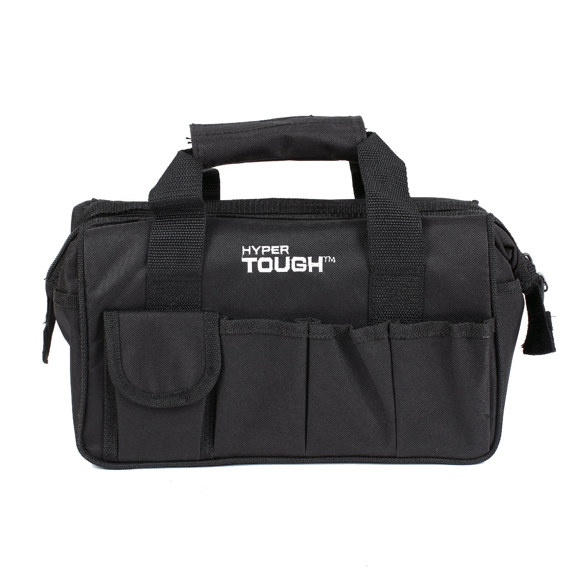 Hyper Tough 89-Piece Black Household Tool Set with 12-Pocket Tool Bag