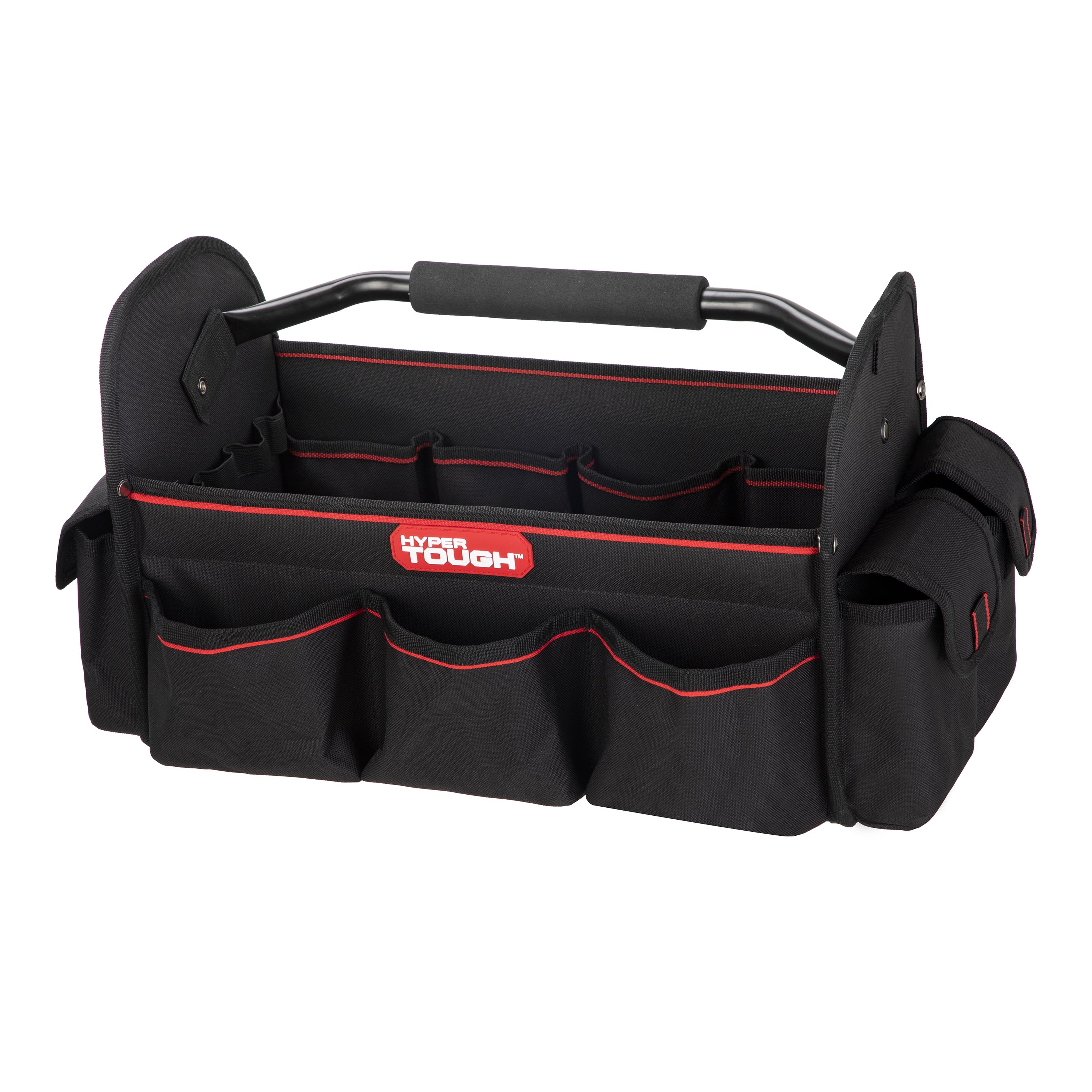 Hyper Tough 16-inch Open Top Tote with Soft Grip Handle