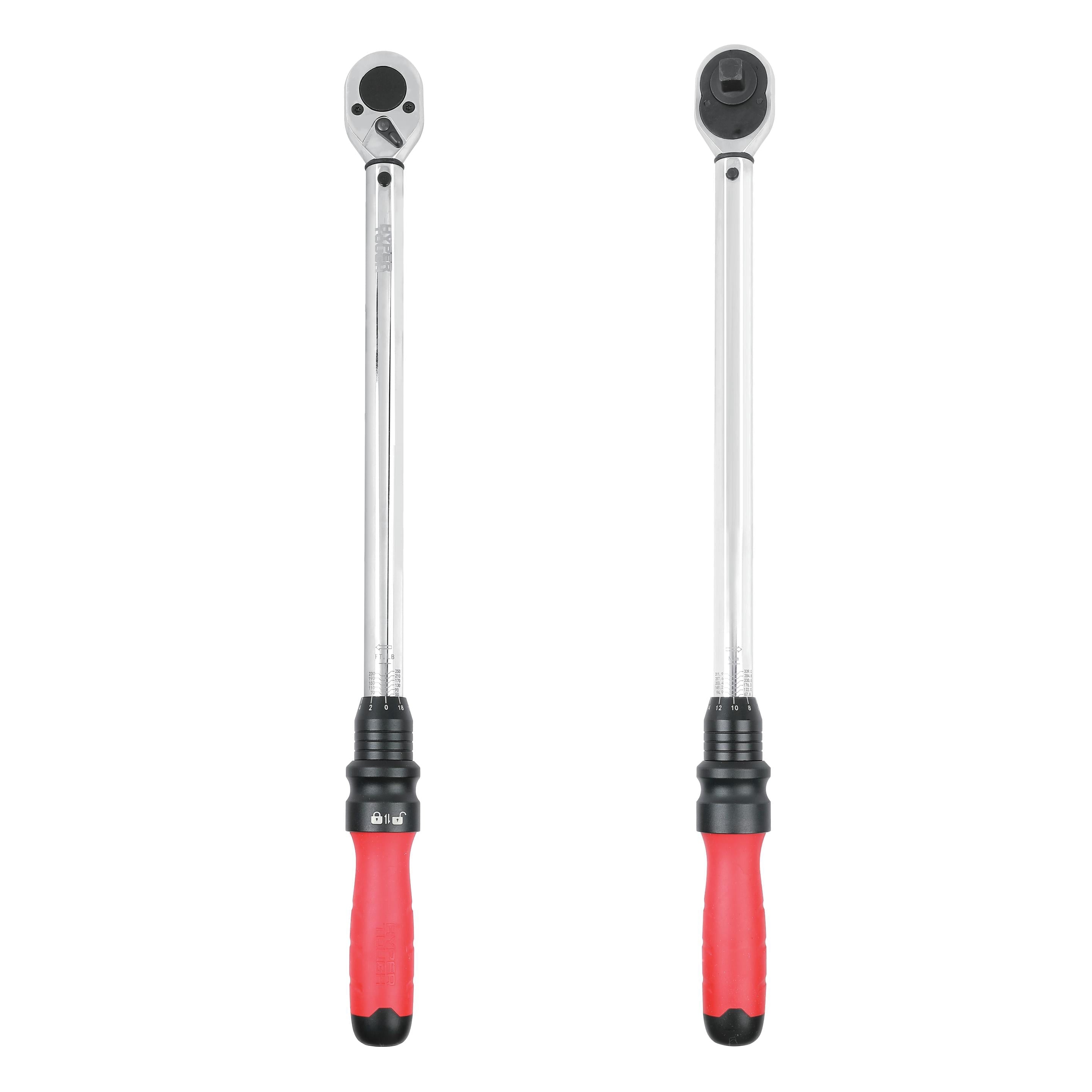 Hyper Tough 1/2-inch Heavy-Duty Torque Wrench, 50-250 ft-lbs