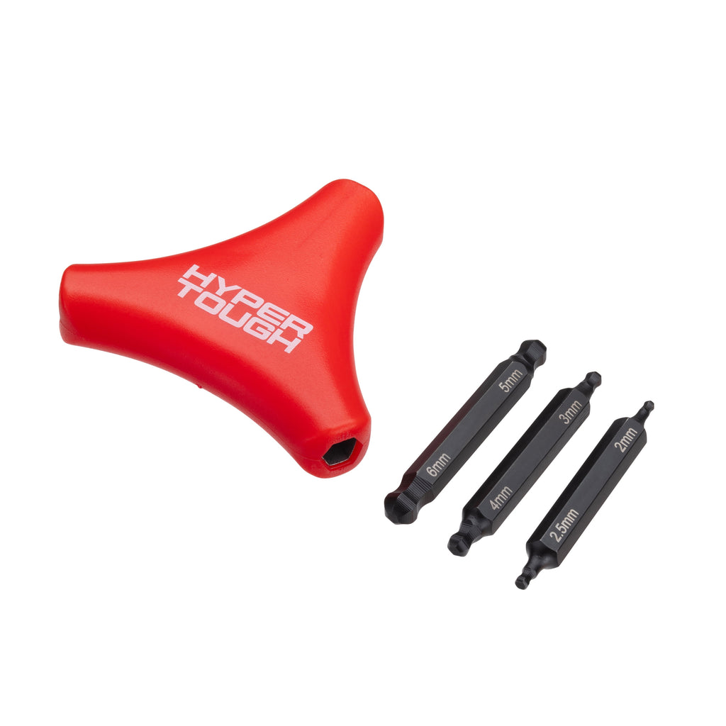 Hyper Tough 3-Way Heavy-Duty Hex Key Set, 4 Pieces