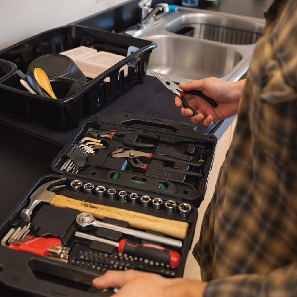 Hyper Tough 110-Piece Home Project Tool Set with Storage Case