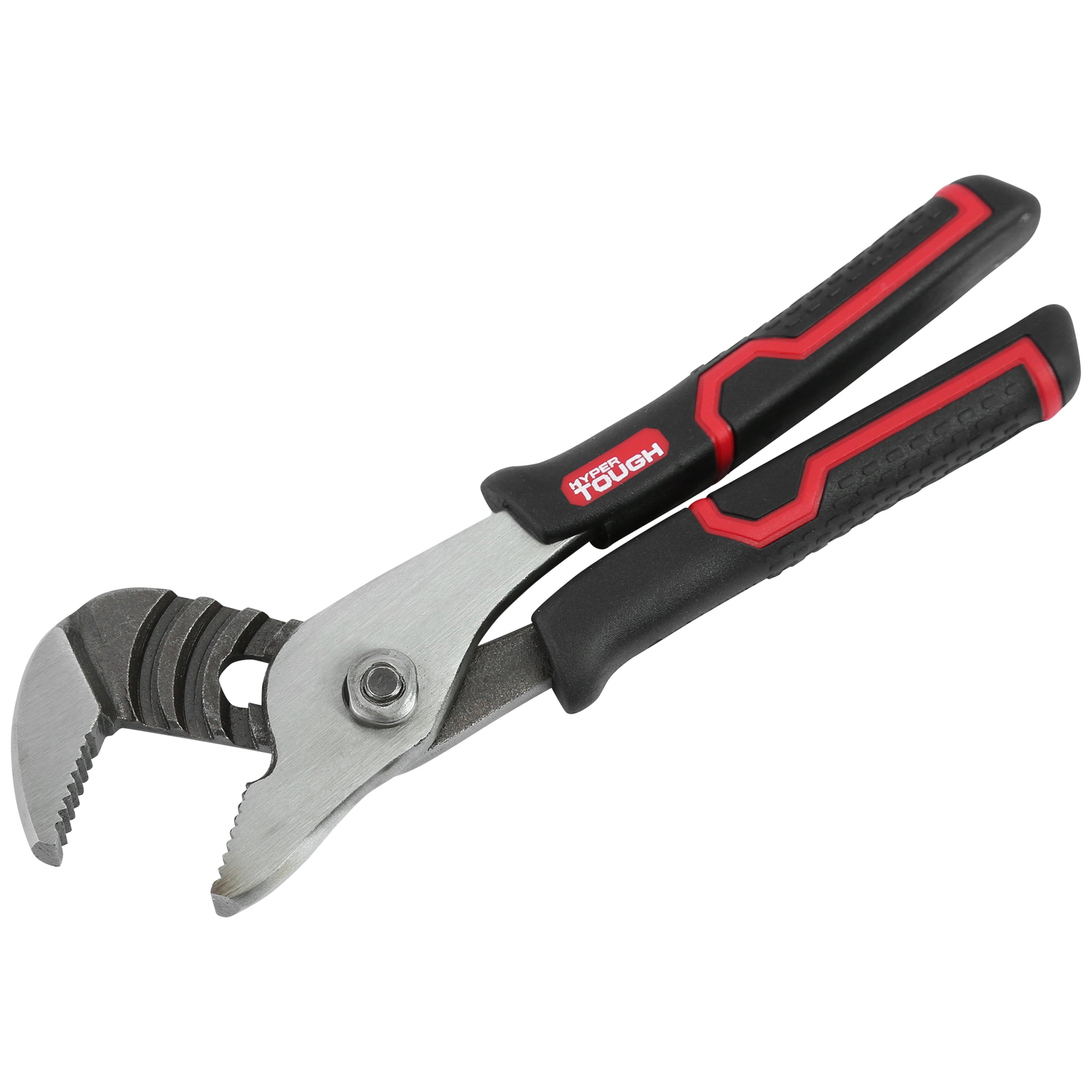 Hyper Tough 6-inch Groove Joint Pliers with Ergonomic Comfort Grips, Black 5576V