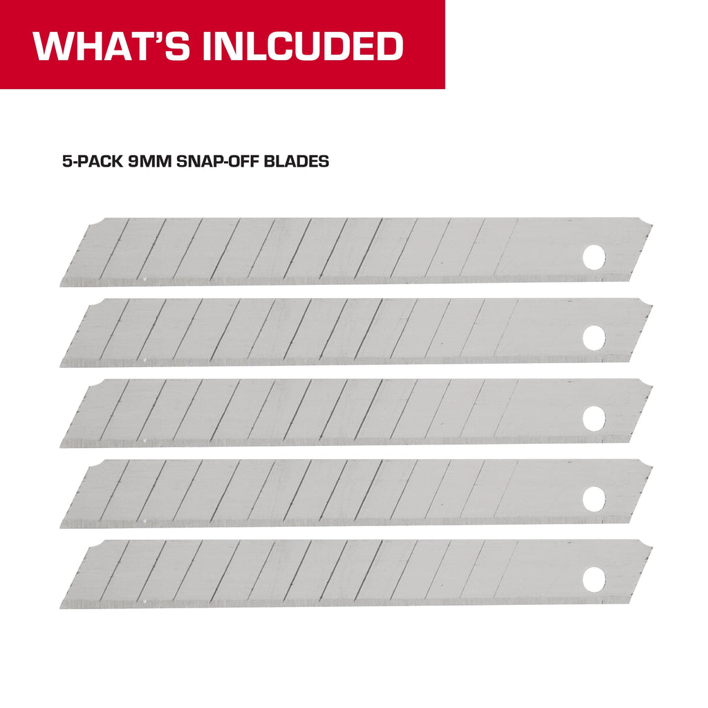 Hyper Tough 9 mm Snap-Off Blades, 5 Pack