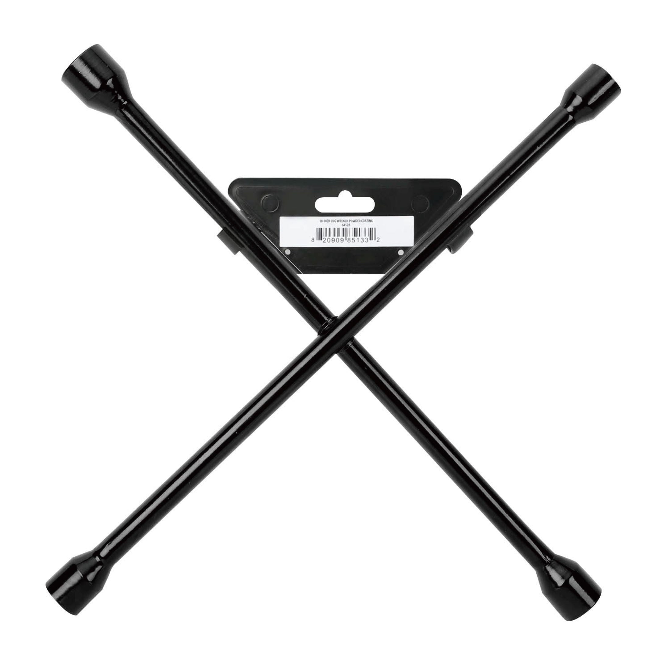Hyper Tough 18-inch Durable Carbon Steel Lug Wrench for Tire Replacement