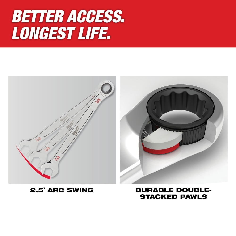 Milwaukee Tool 24MM Ratcheting Combination Wrench