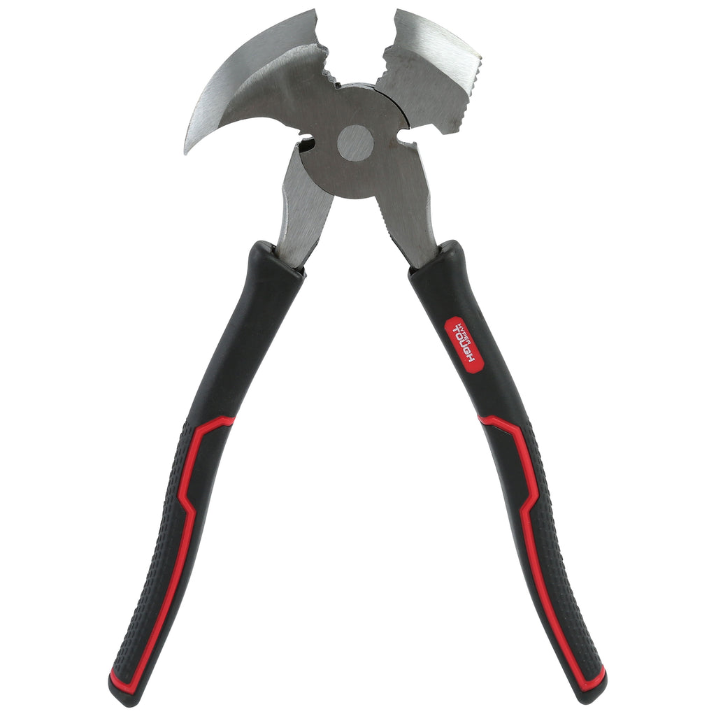Hyper Tough 10-inch Demolition and Fencing Pliers with Soft Grip Handles