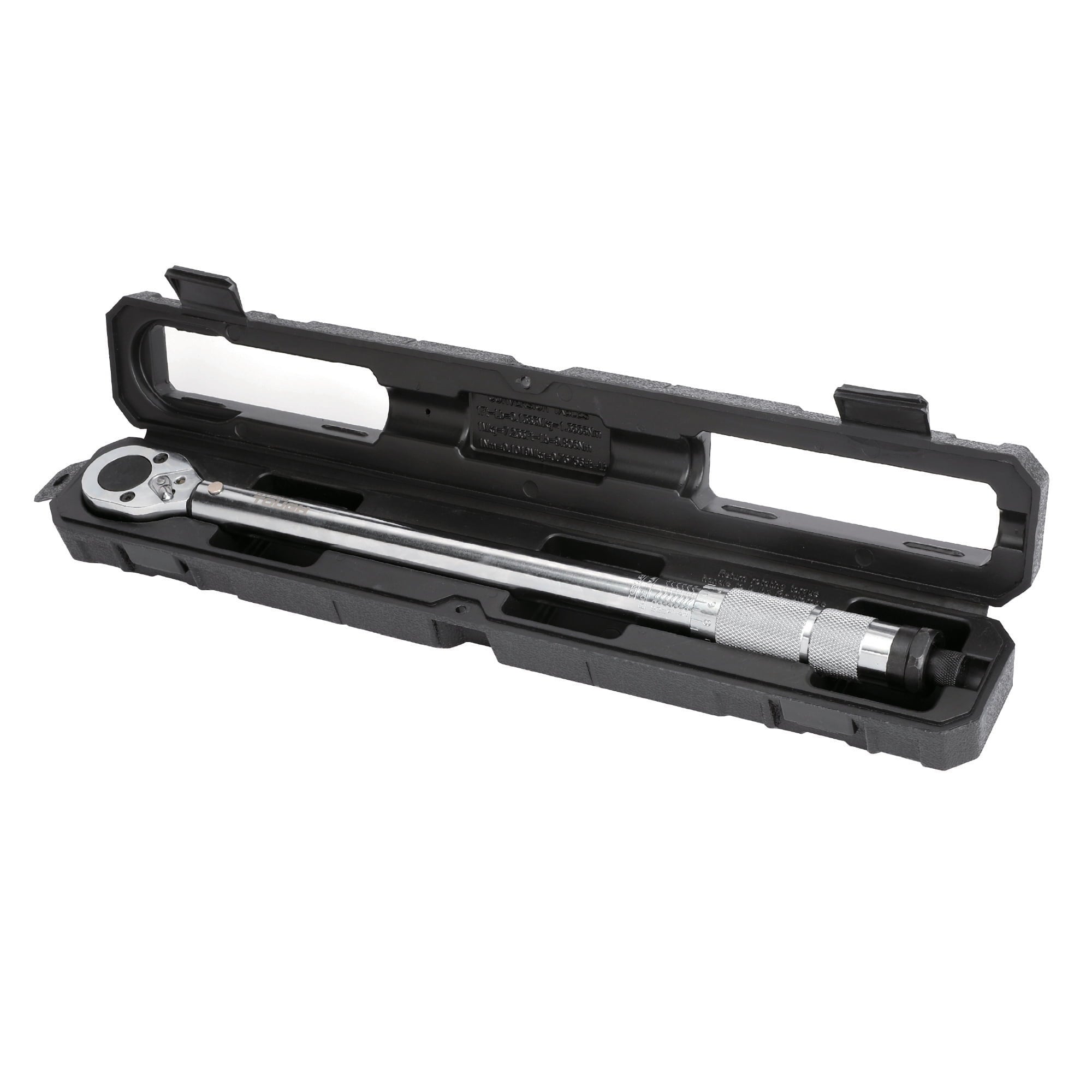 Hyper Tough Heavy Duty 1/2-inch Torque Wrench with Storage Case, 30-150 ft-lbs