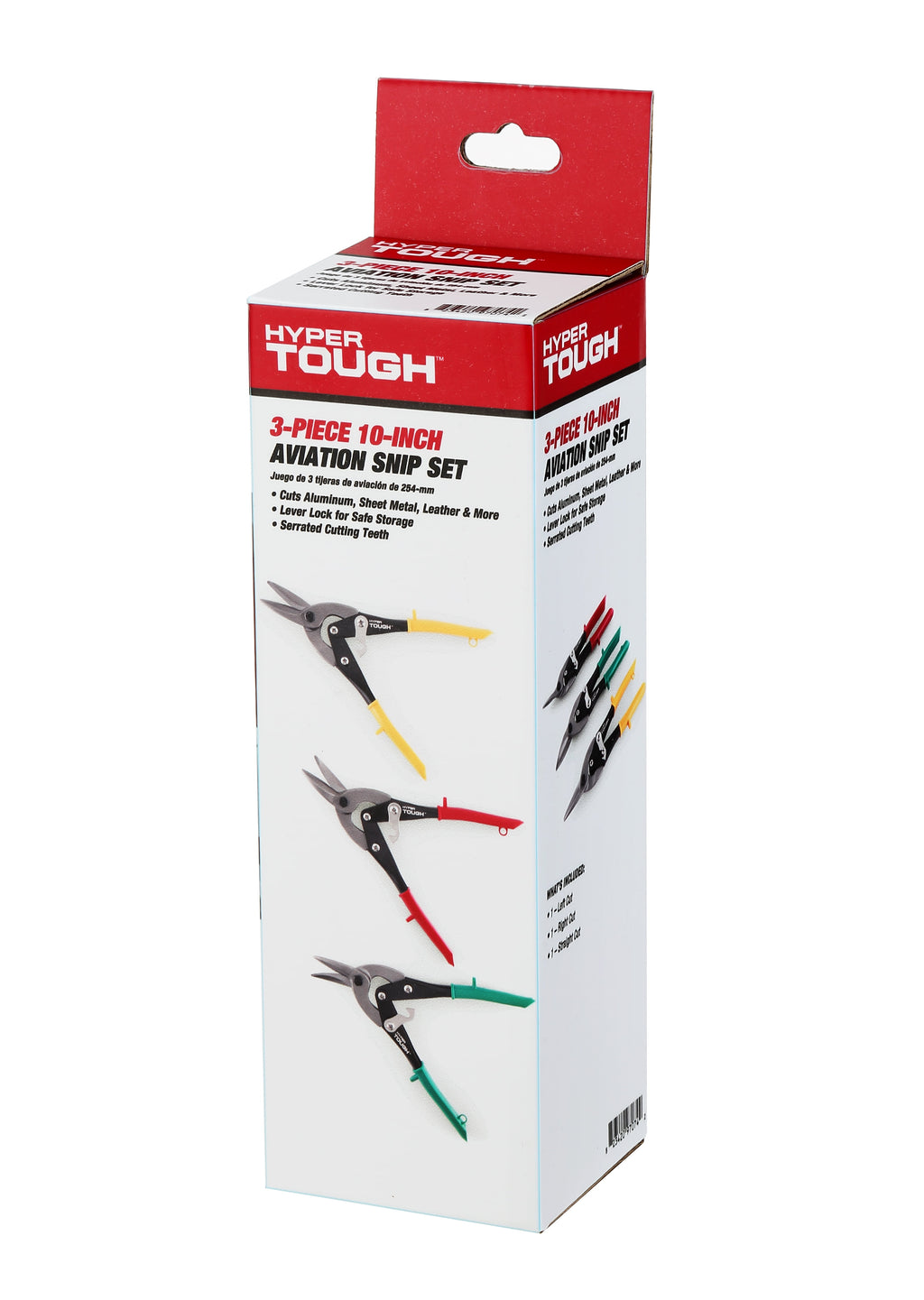 Hyper Tough 3 Piece Aviation Snip / Nippers Set with Cushion Grips TU90706J