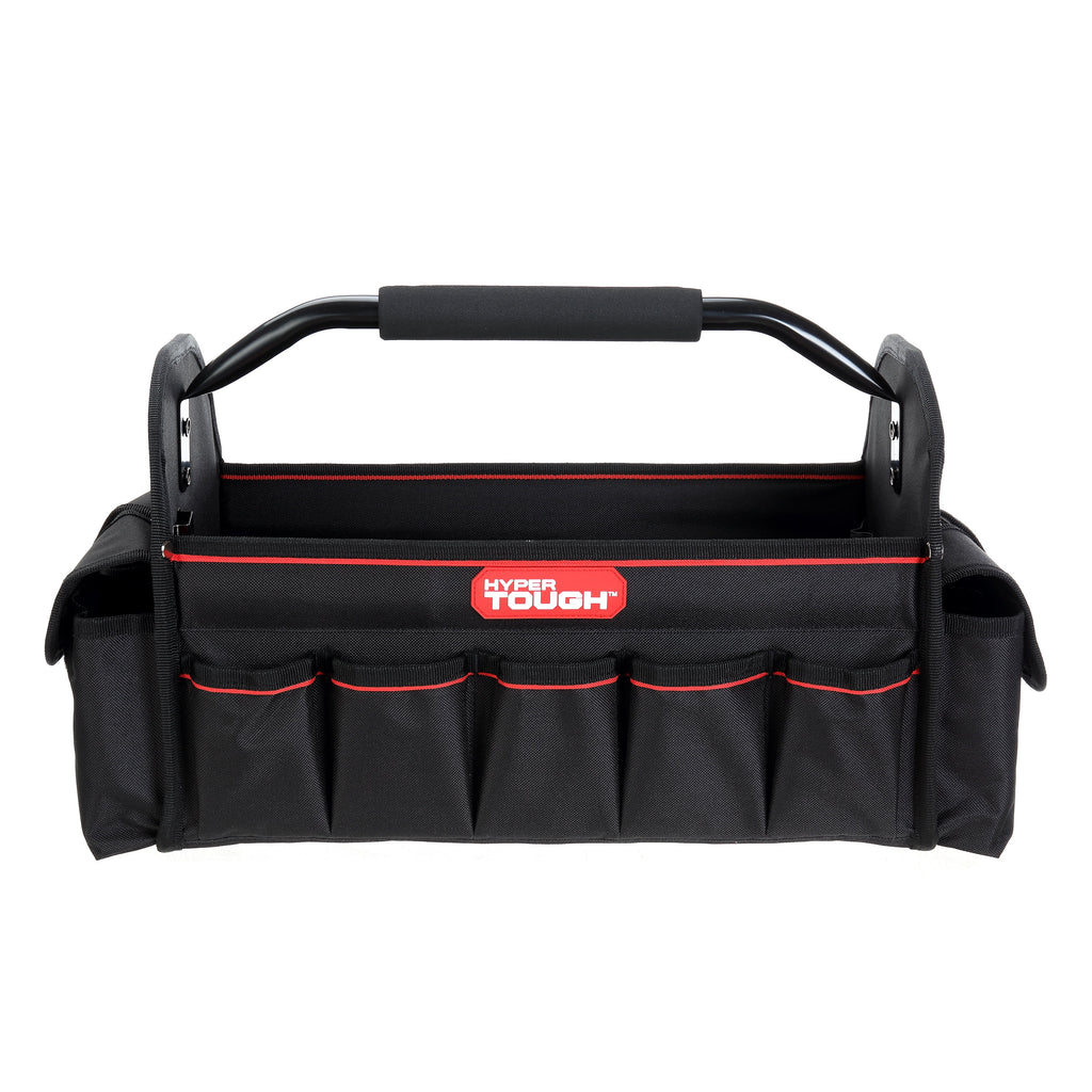 Hyper Tough 16-inch Open Top Tote with Soft Grip Handle