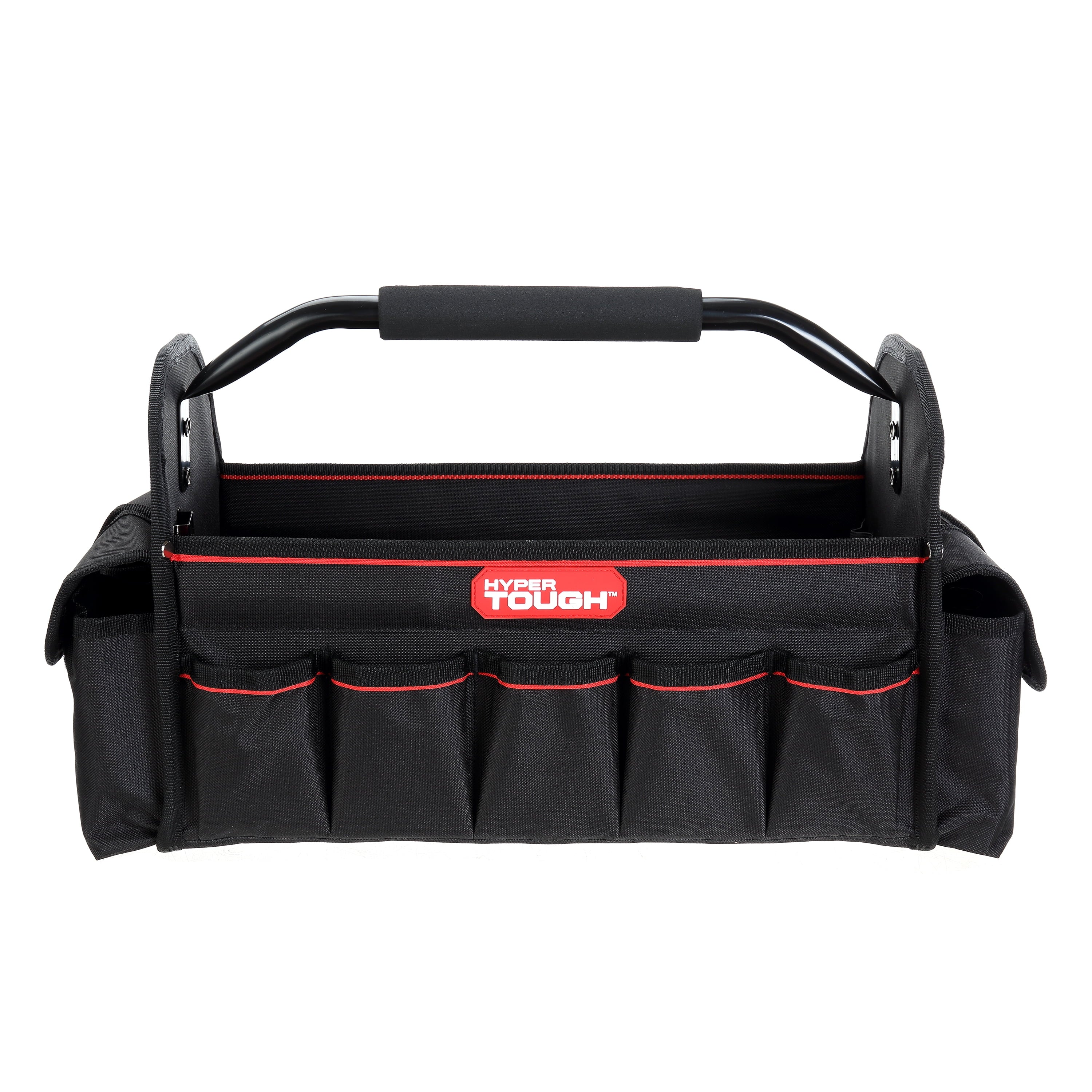 Hyper Tough 16-inch Open Top Tote with Soft Grip Handle