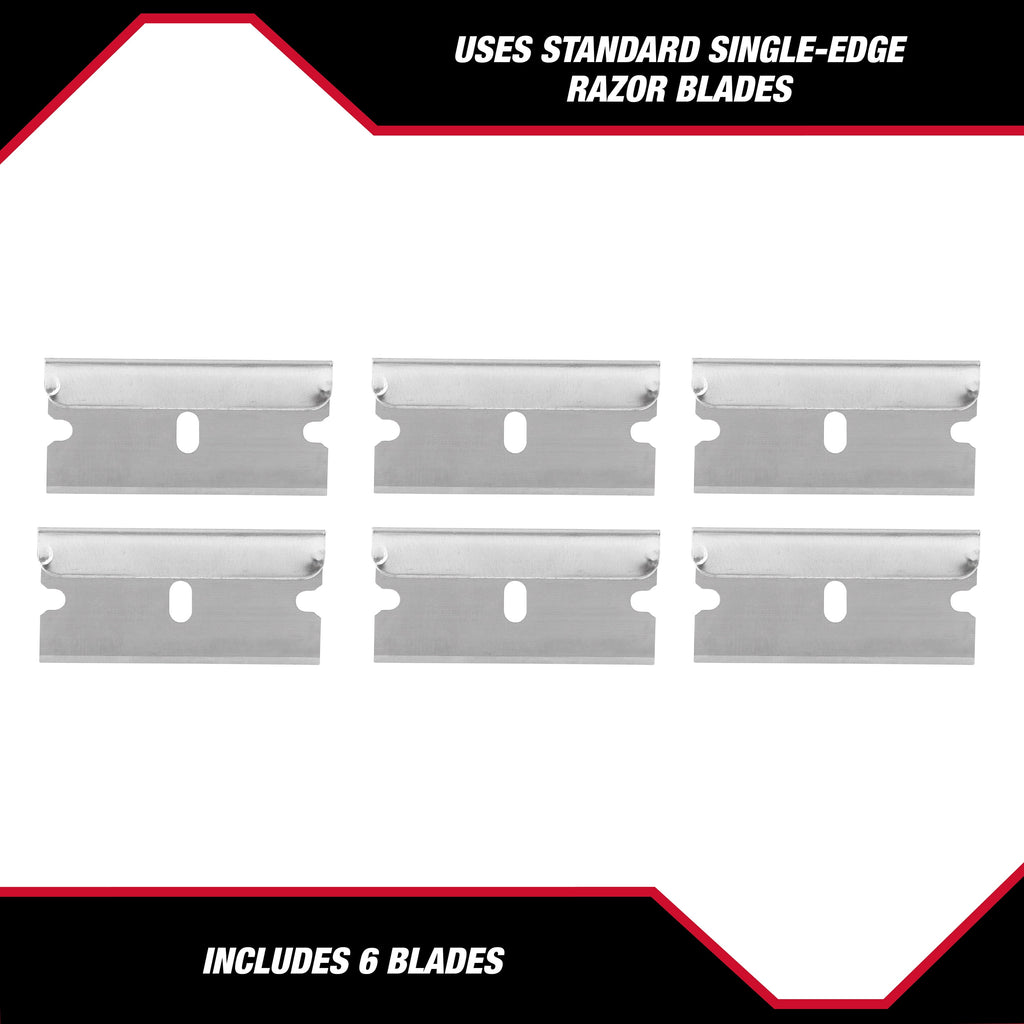 (2 pack) Hyper Tough Aluminum Retractable Box Cutter with 6 Blades