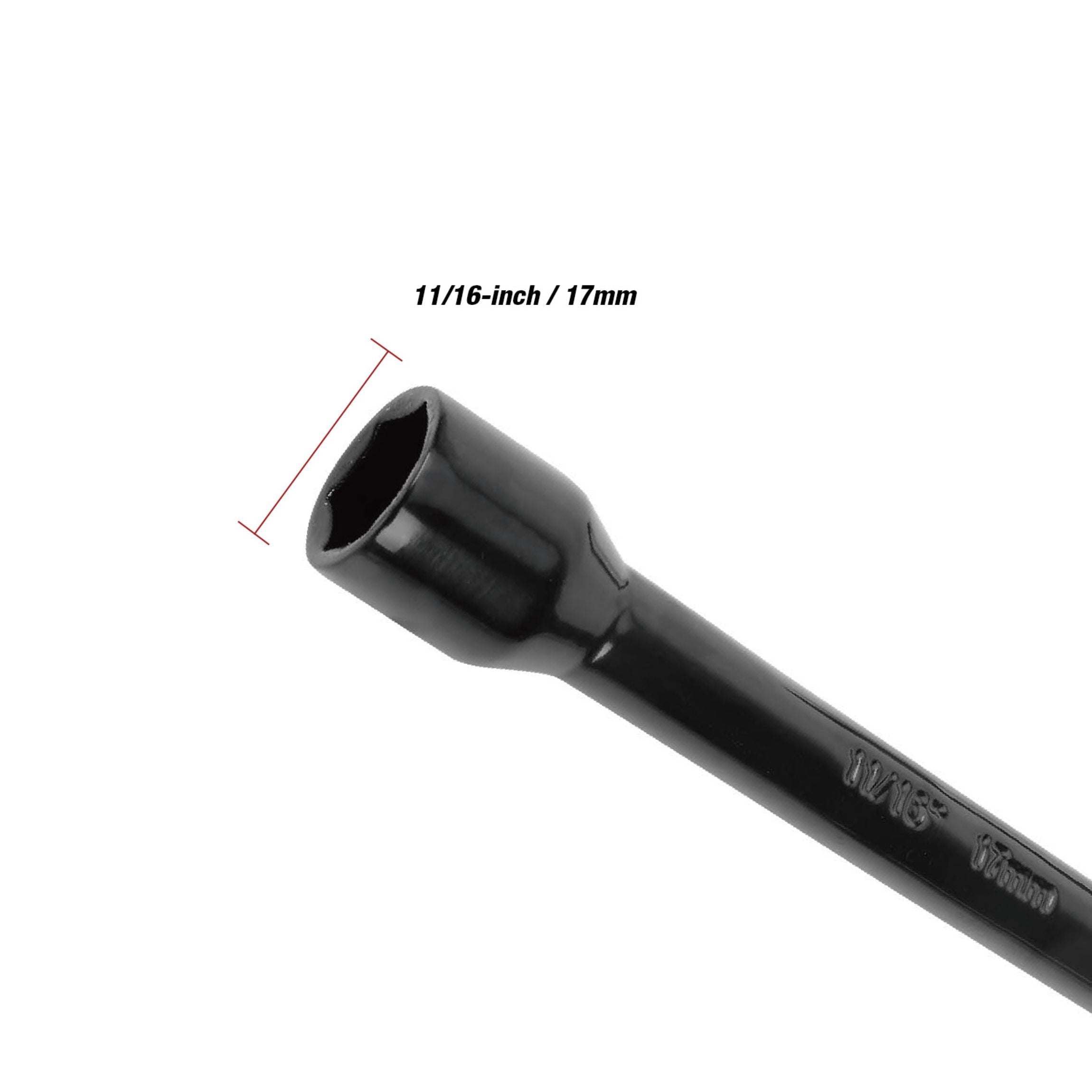 Hyper Tough 14-inch Powder Coated Lug Wrench for Tire Replacement