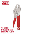 Hyper Tough 10-inch Straight Jaw Locking Plier with Triggerless Release