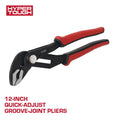 Hyper Tough 12-inch Quick-Adjust Groove Joint Pliers