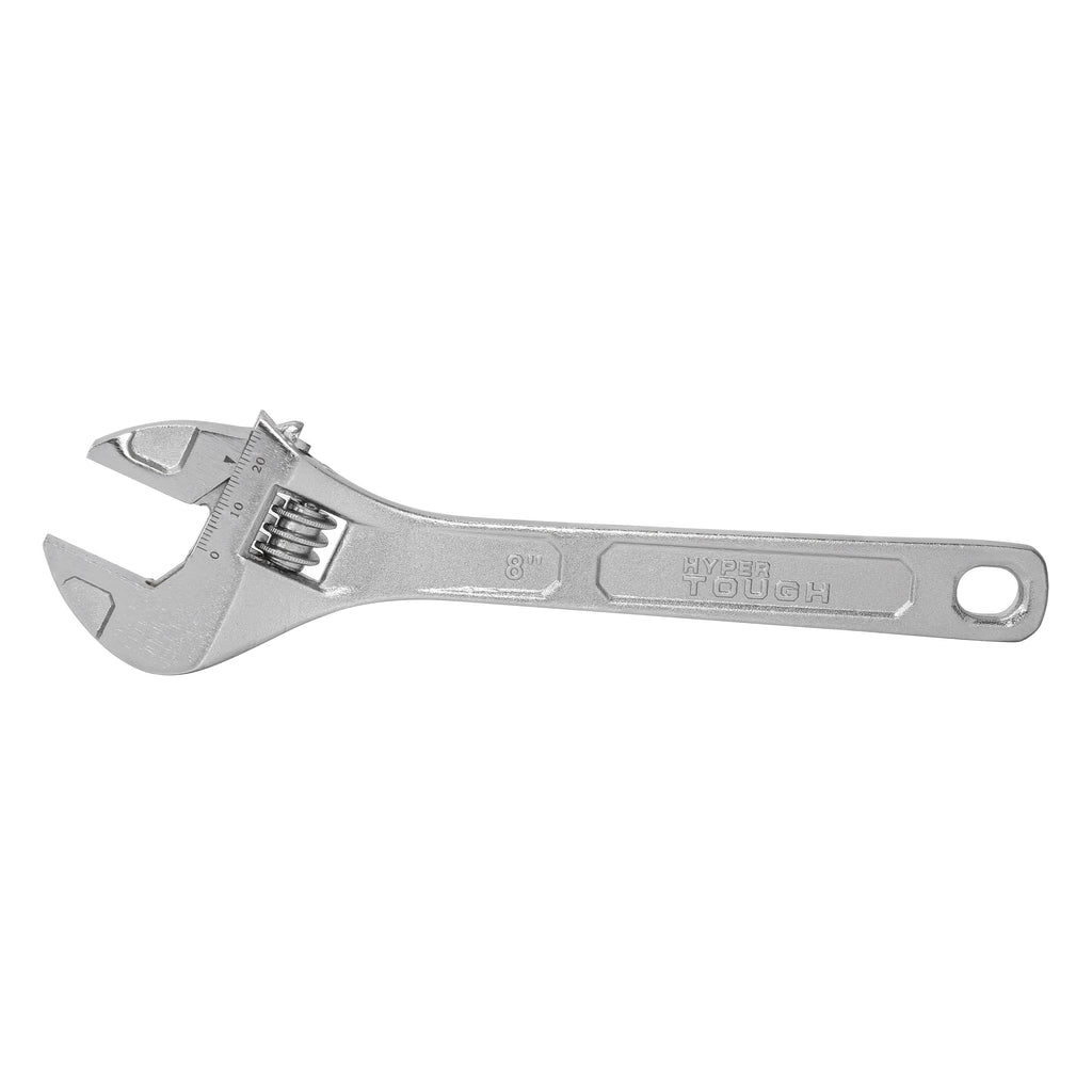 Hyper Tough 8-inch Adjustable Wrench, 1-1/4-inch Jaw Capacity