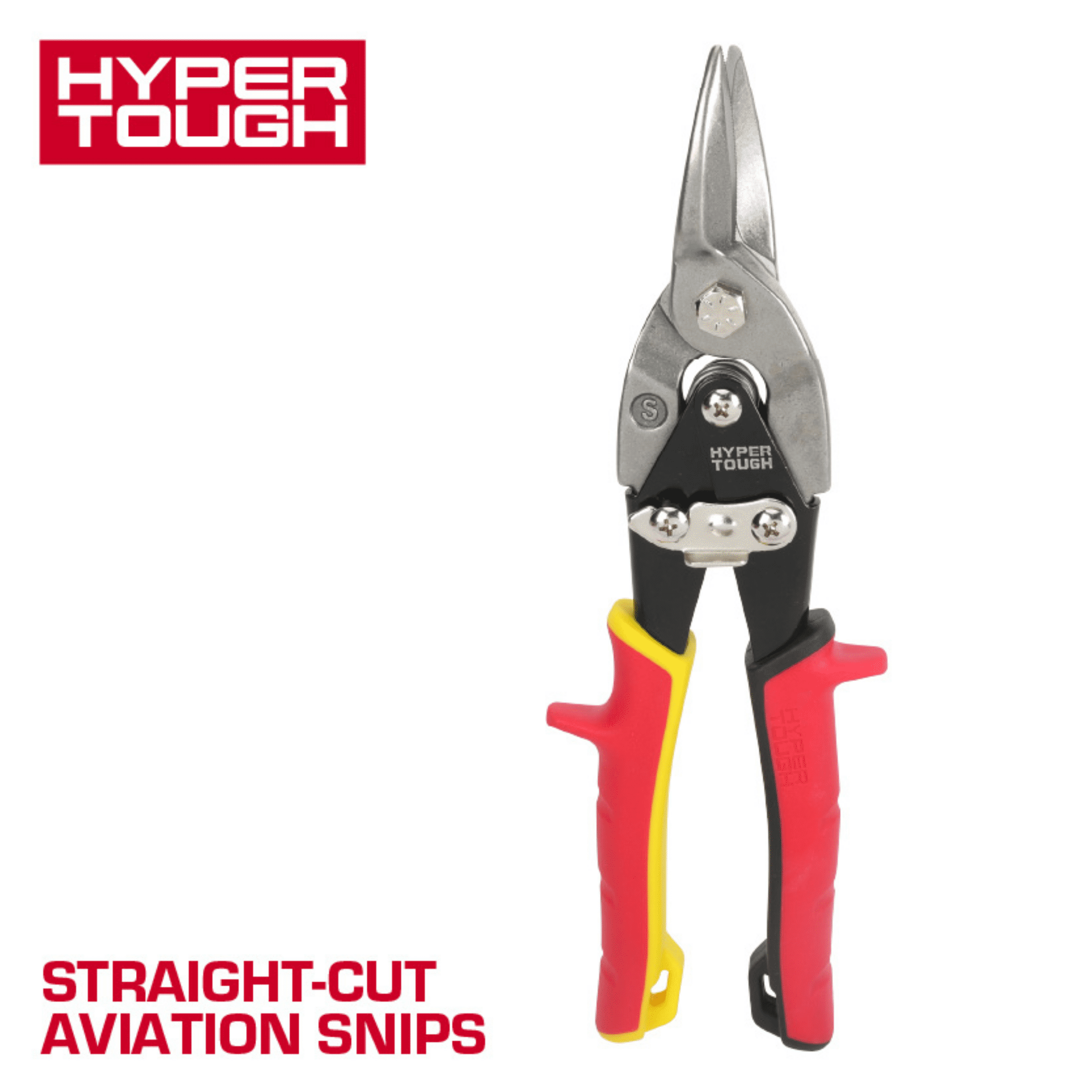 Hyper Tough Straight-Cut Aviation Snips with Cr-Mo Blades