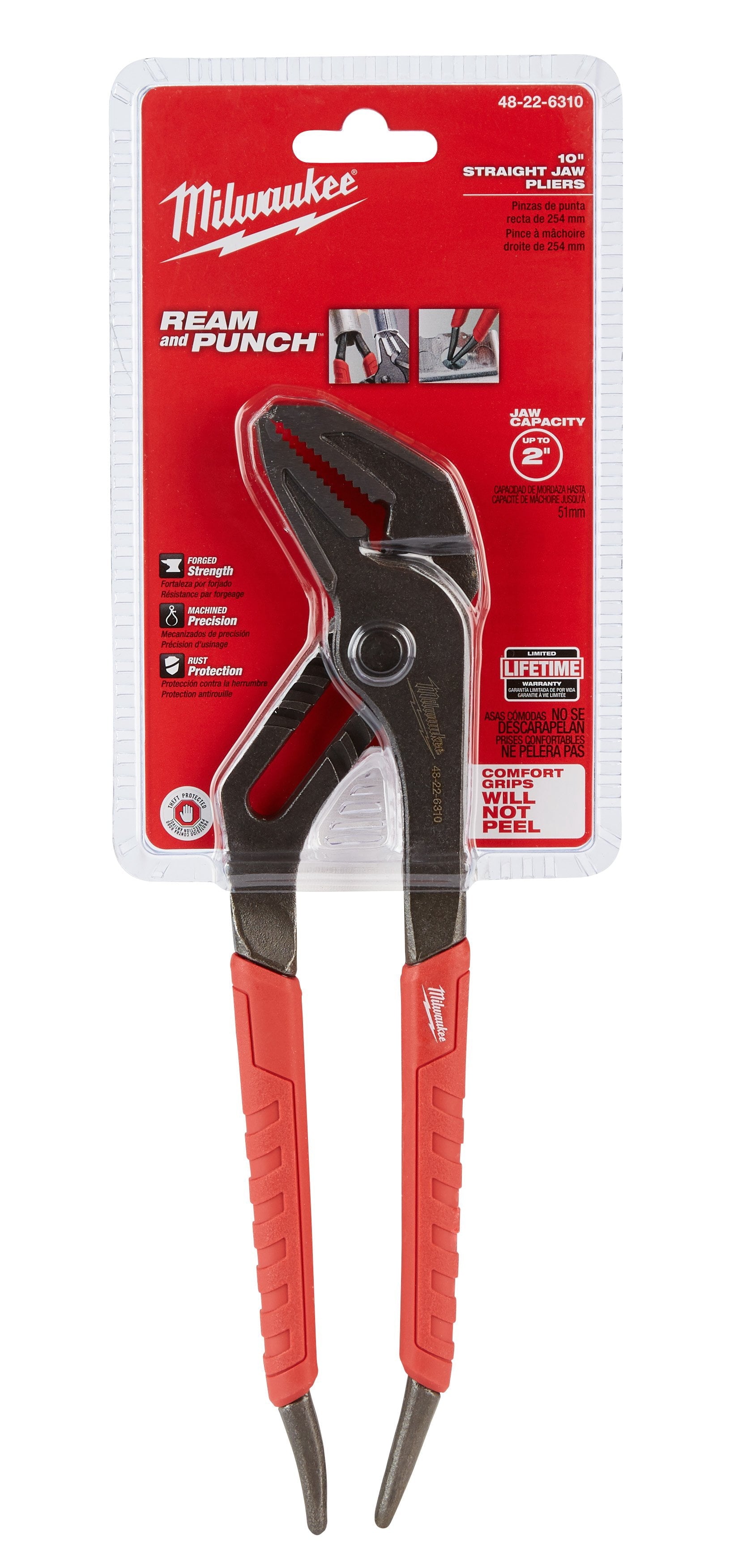 Milwaukee 48-22-6310 10 Straight Jaw Pliers