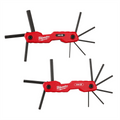 Milwaukee Tool 2PC 17-Key Folding Hex Key Sets - SAE/Metric