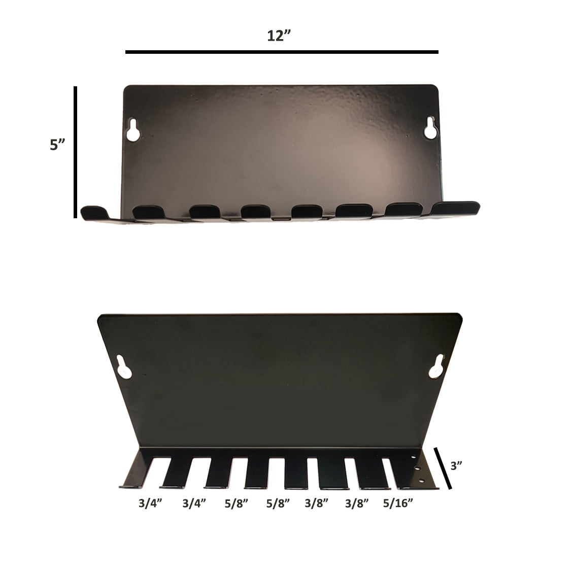 Hyper Tough 8-Piece Handle Pry Bar Set with Metal Striking Cap