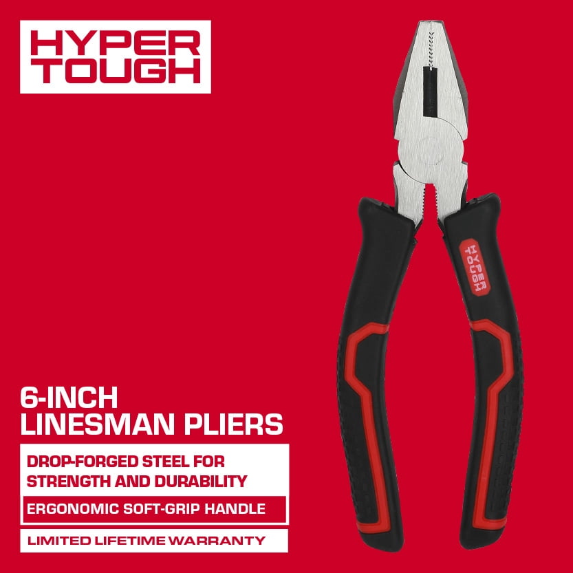 Hyper Tough 6-Inch Linesman Pliers