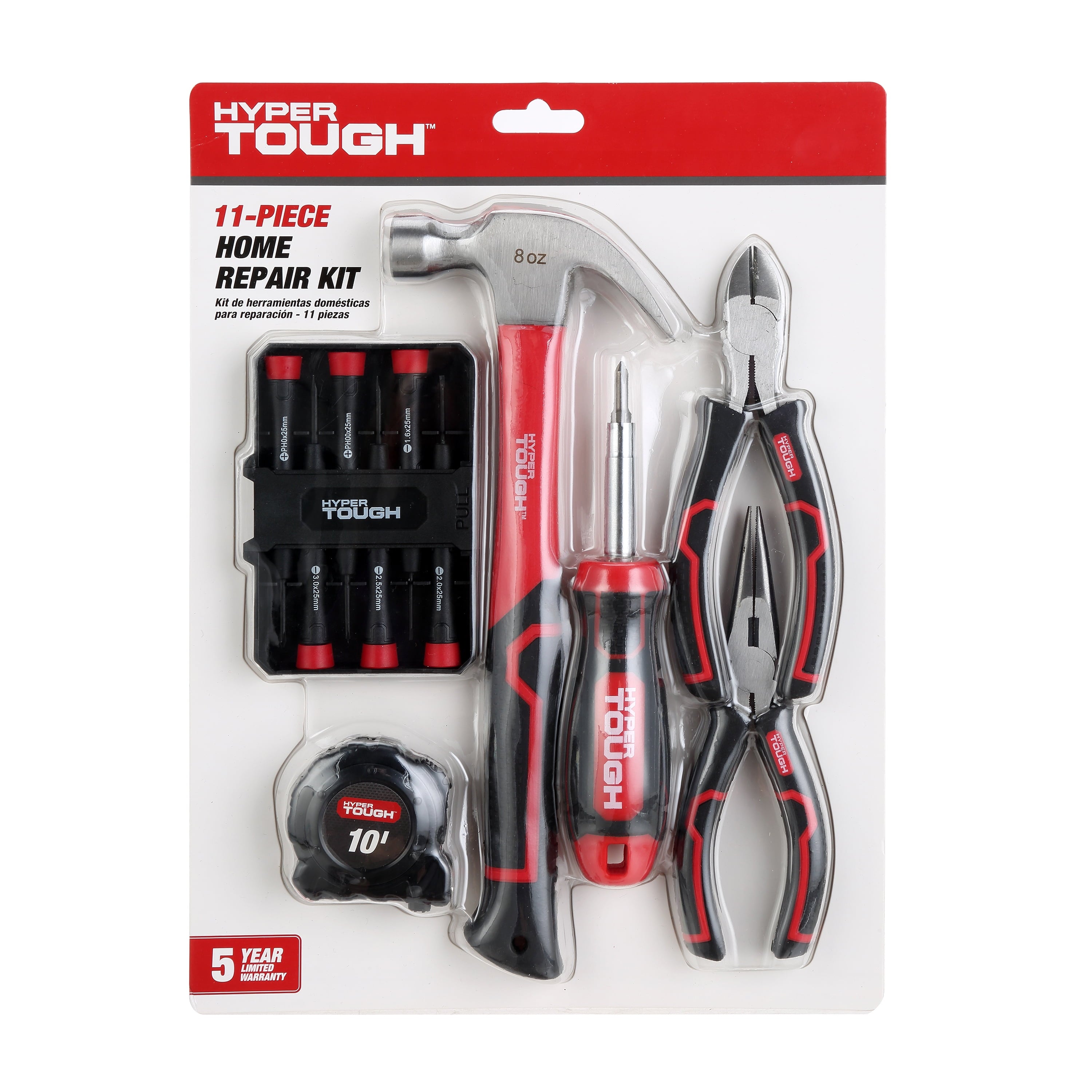 Hyper Tough 11 Piece Home Repair Tool Kit UJ81966J