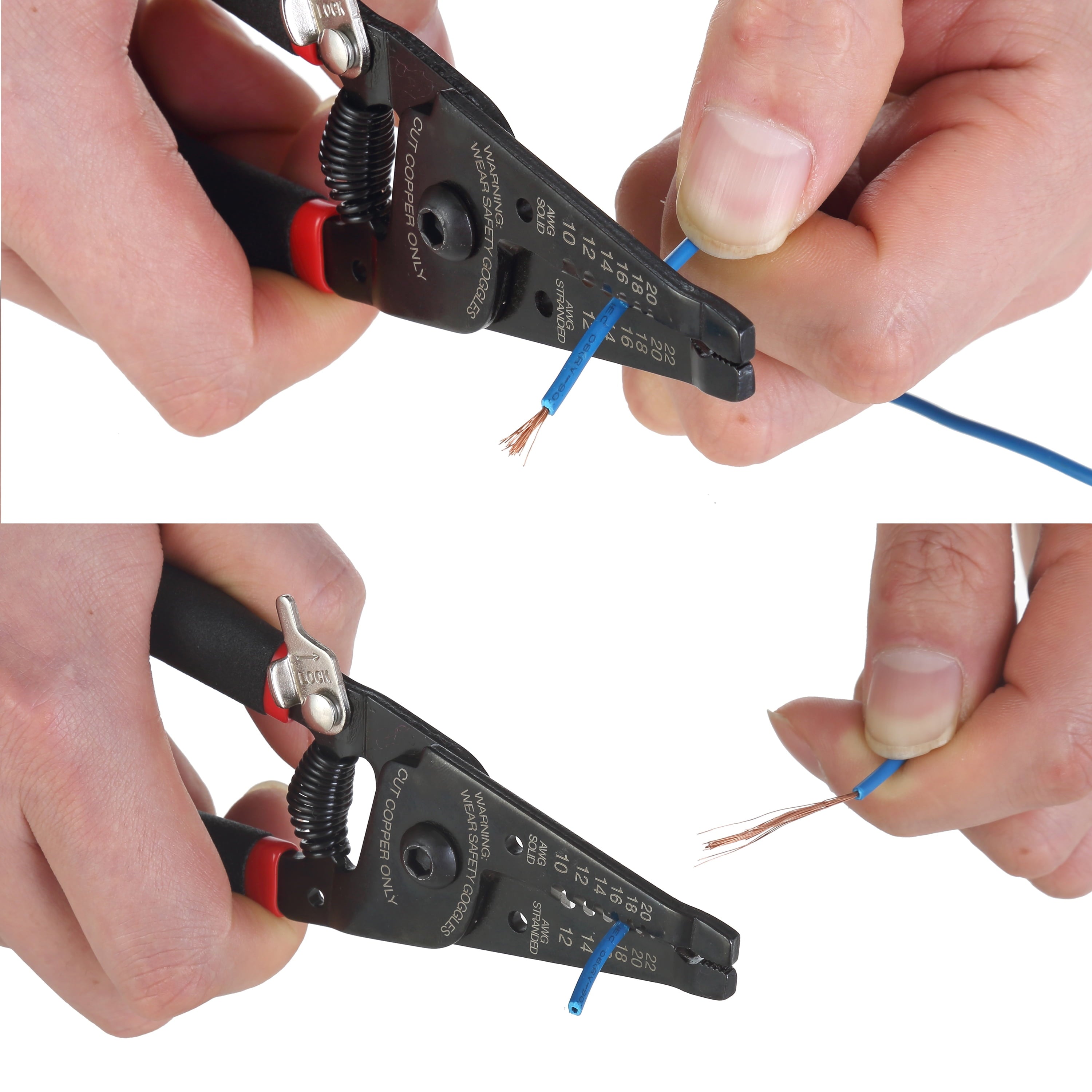 Hyper Tough 6 Wire Stripper 8TD0012D, New, 0.28 lb