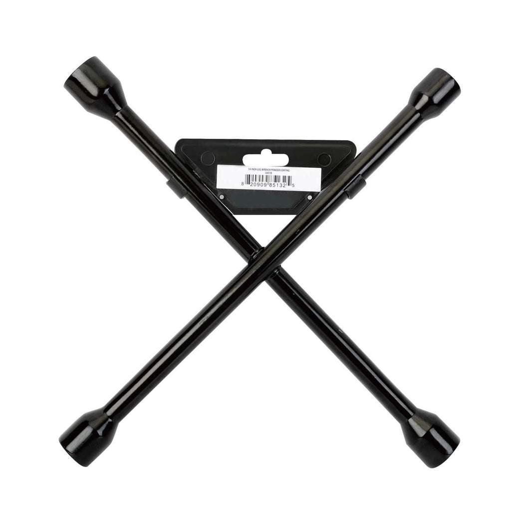Hyper Tough 14-inch Powder Coated Lug Wrench for Tire Replacement
