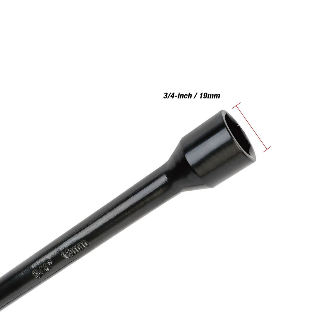 Hyper Tough 18-inch Durable Carbon Steel Lug Wrench for Tire Replacement