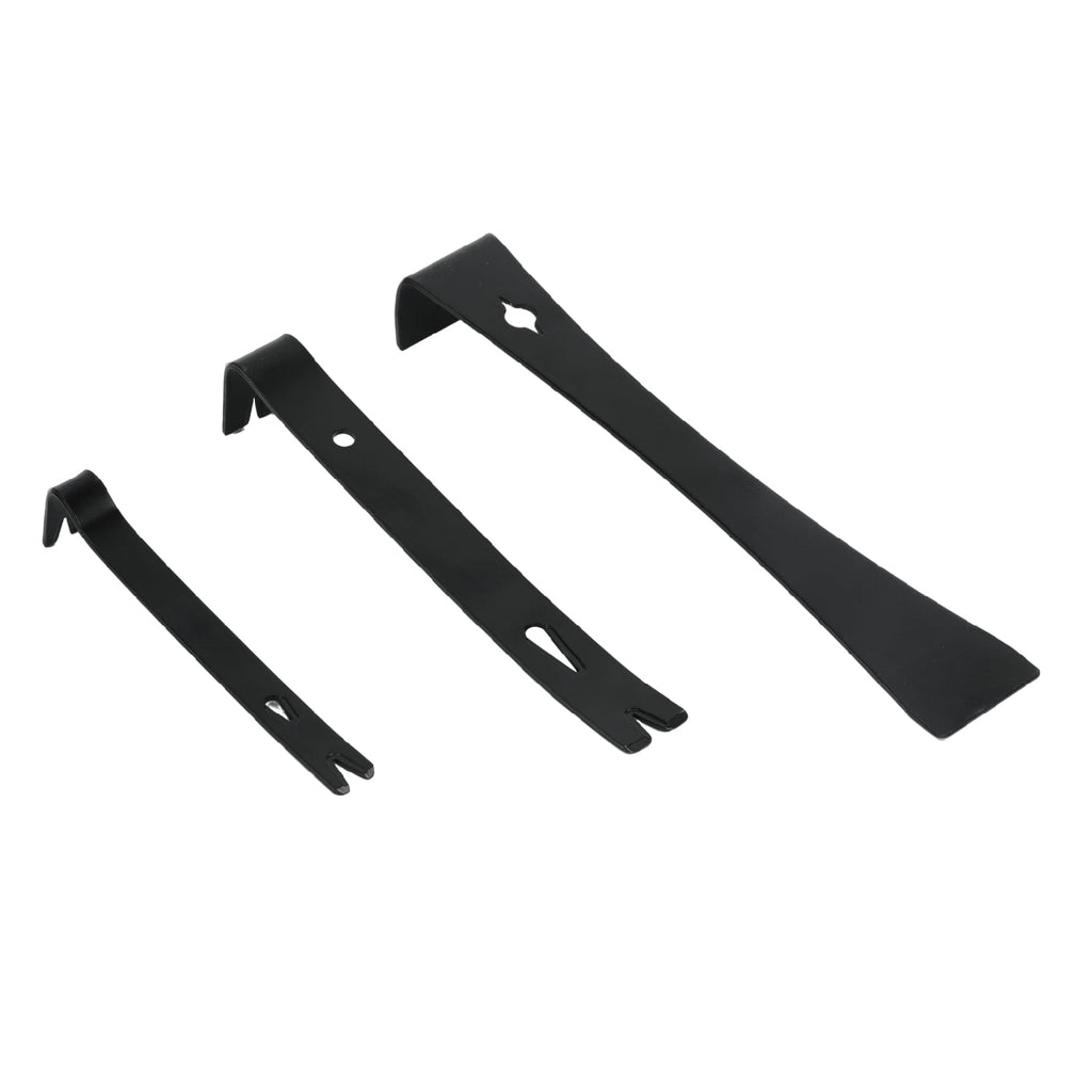 Hyper Tough 3-piece Pry Bar Set with Nail Pull, 5-1/2, 7-1/2, 9-1/2-inch