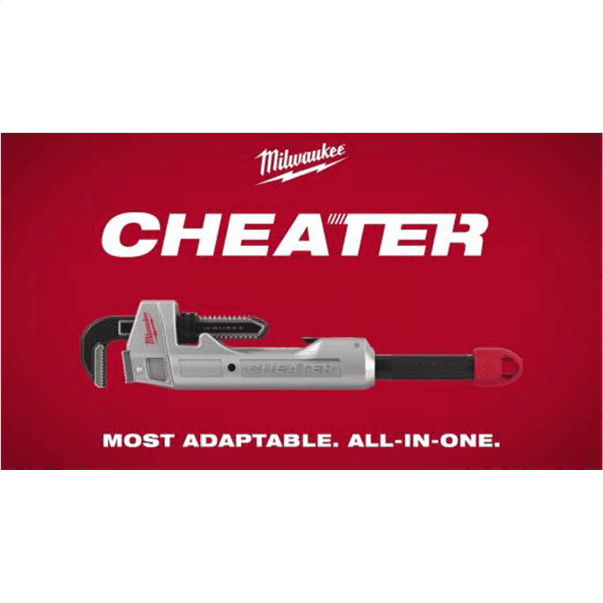 Milwaukee Tool CHEATER Aluminum Adaptable Pipe Wrench