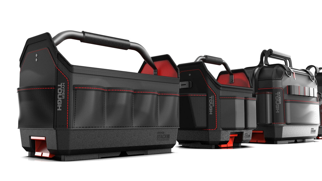 Hyper Tough Hyper Stack Full Size Tool Bag – Heavy-Duty, Stackable Storage Organizer with Reinforced Handles