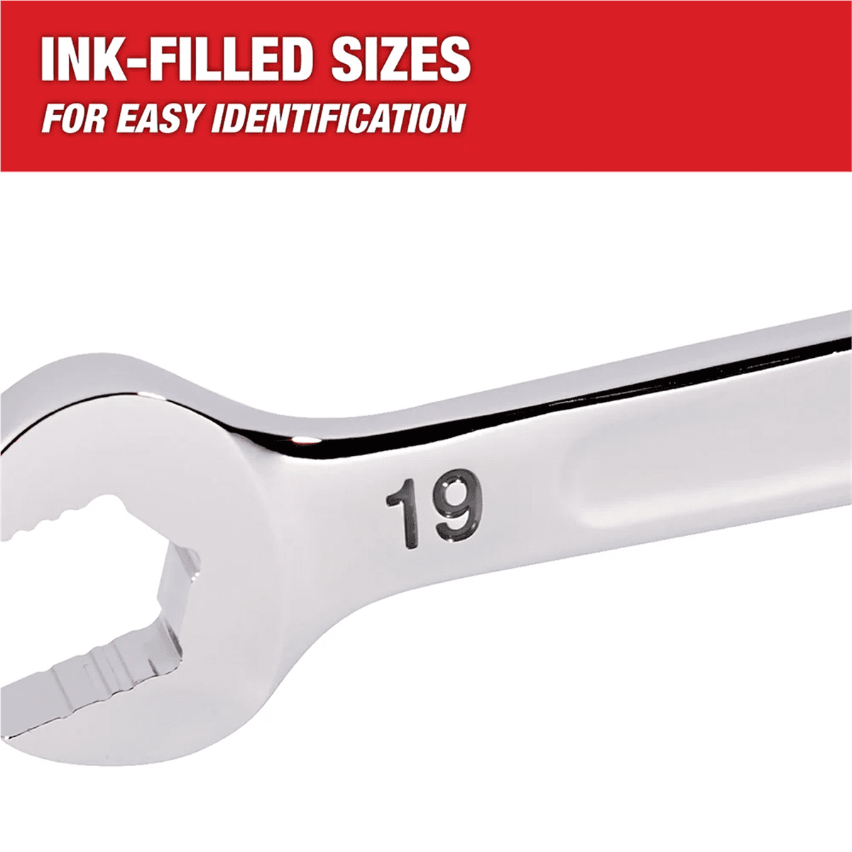 Milwaukee Tool 21MM Metric Ratcheting Combination Wrench, 12-Point, Steel, Chrome
