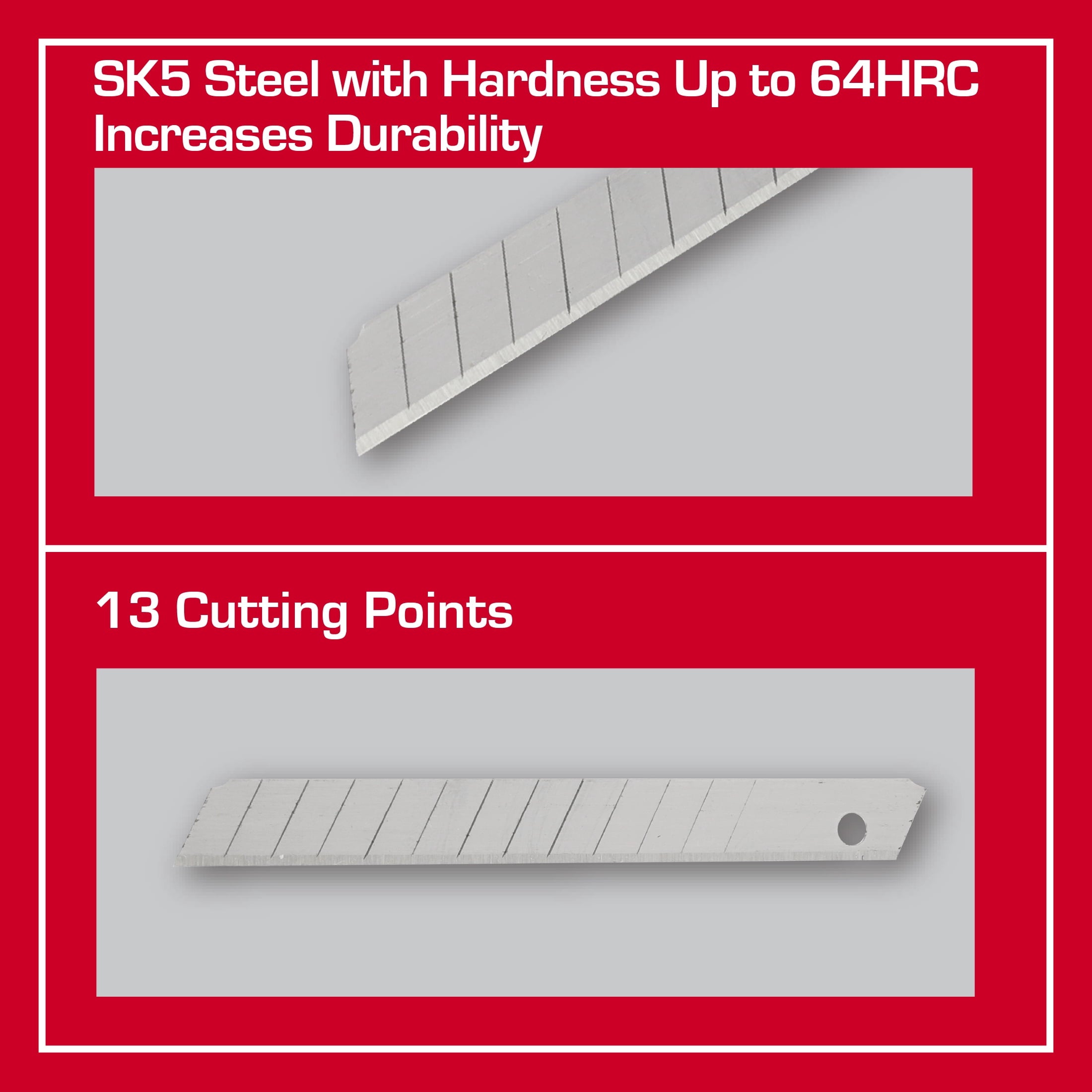 Hyper Tough 9 mm Snap-Off Blades, 5 Pack