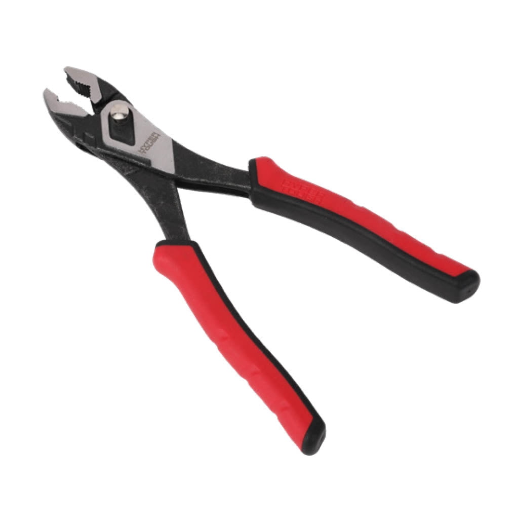 Hyper Tough 8-inch Push-button Slip-joint Pliers with Dual Material Comfort Grips